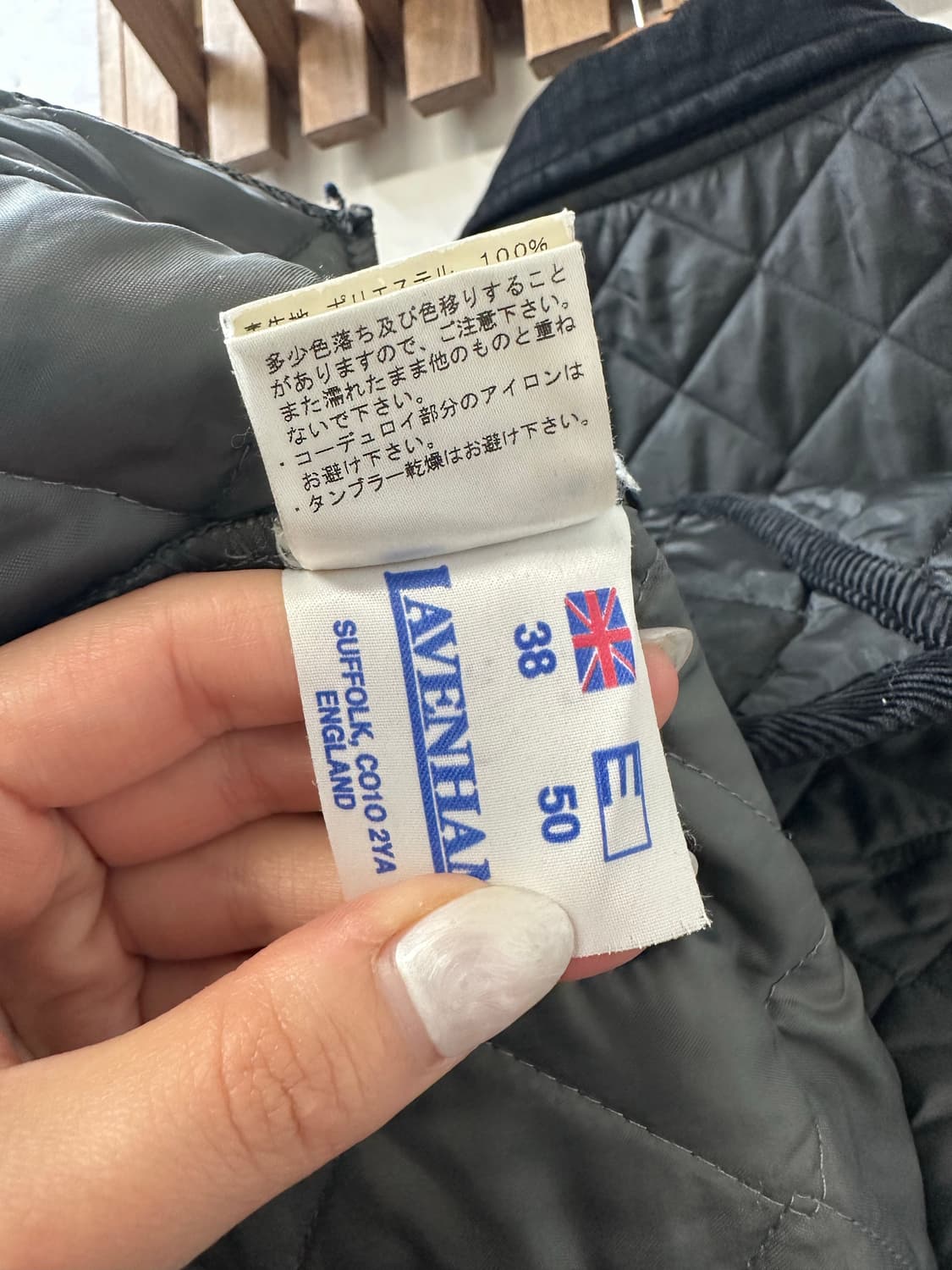 Lavenham라벤햄 다이아 블랙 퀼팅 재킷 Made in England 상품이미지9