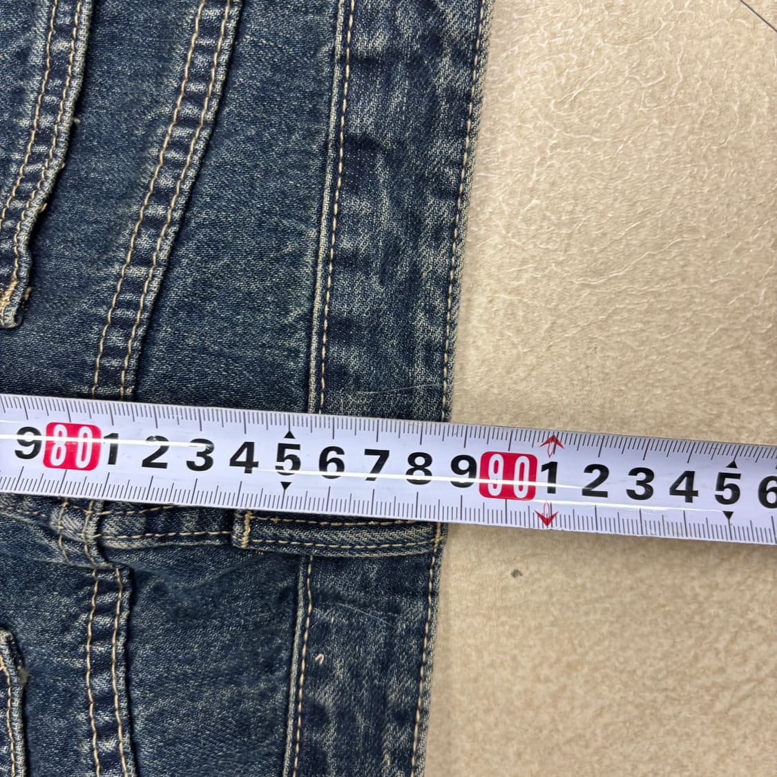 빈티지 워싱 데님 스커트 상품이미지5