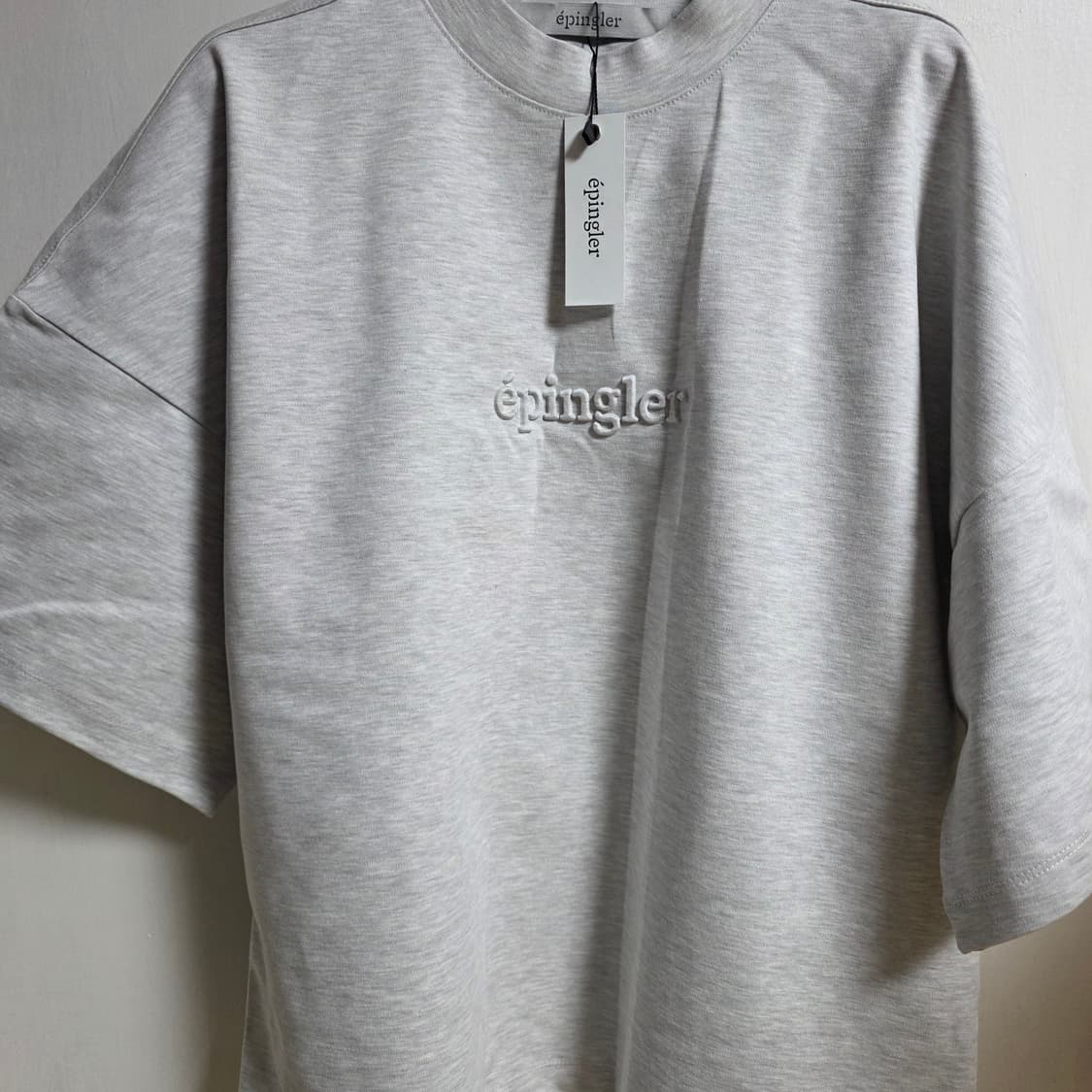 택O새상품) 에핑글러 엠보 반팔티 1%그레이  s사이즈(55-66사이즈) 상품이미지3