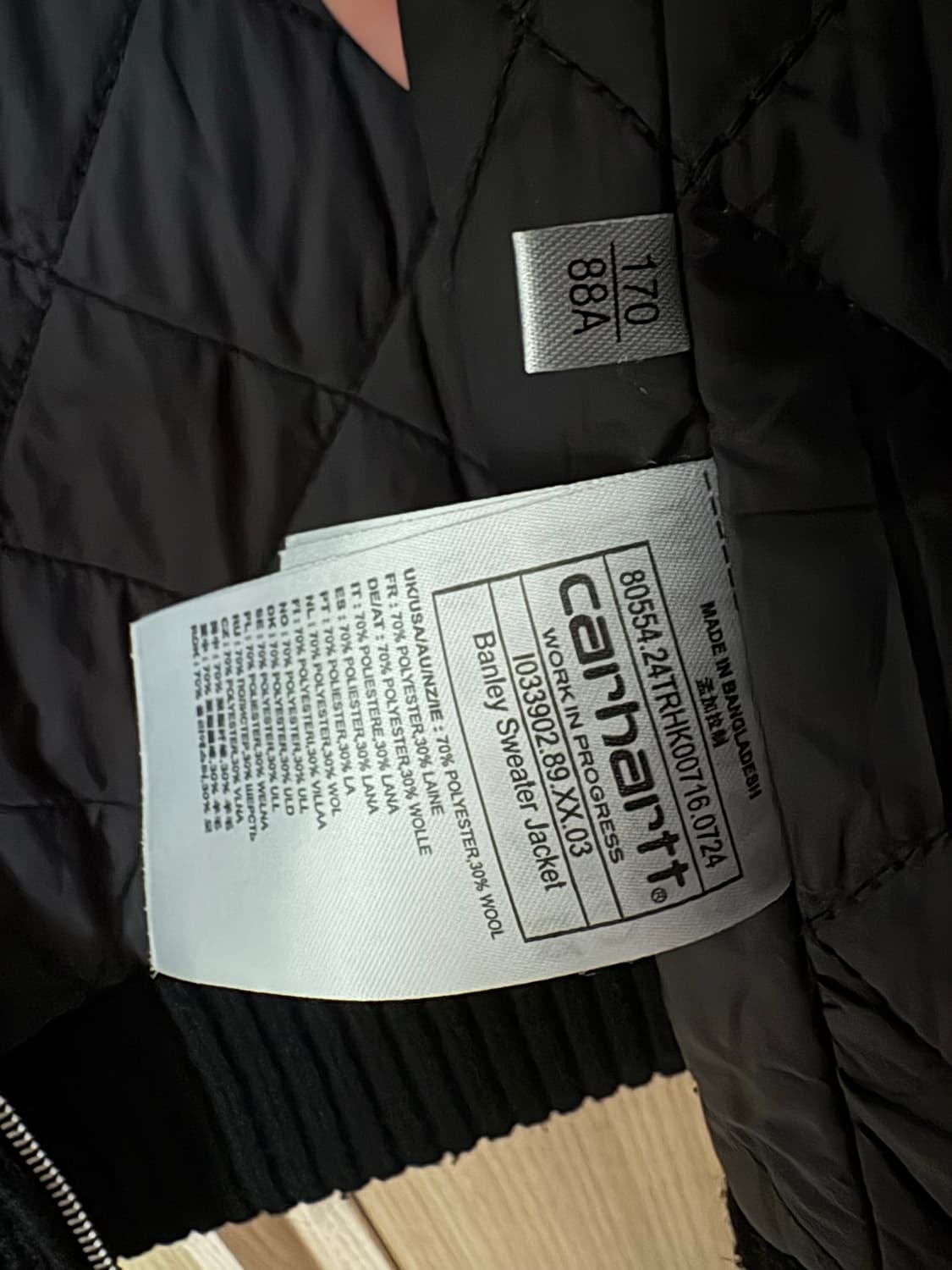 칼하트 집업 자켓 s 상품이미지2