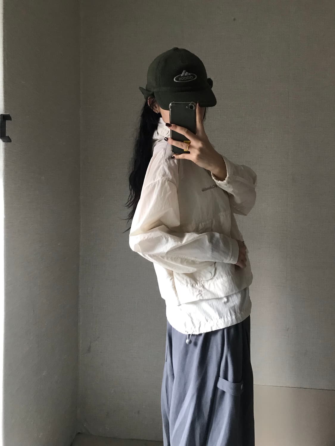 콜롬비아 아이보리 바람막이 상품이미지4