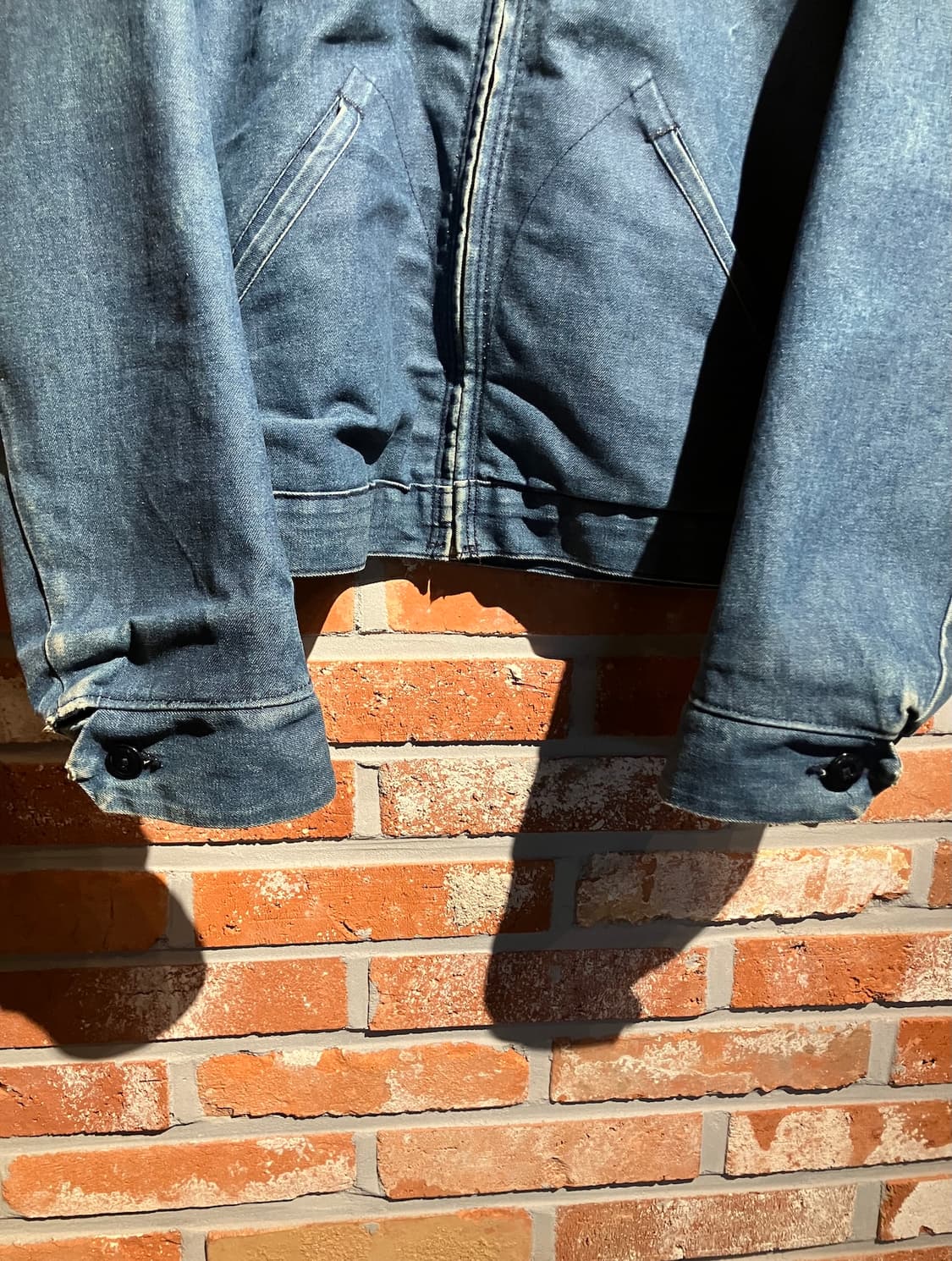 70s USA 빈티지 랭글러 빅벤 데님 워크 자켓 상품이미지6