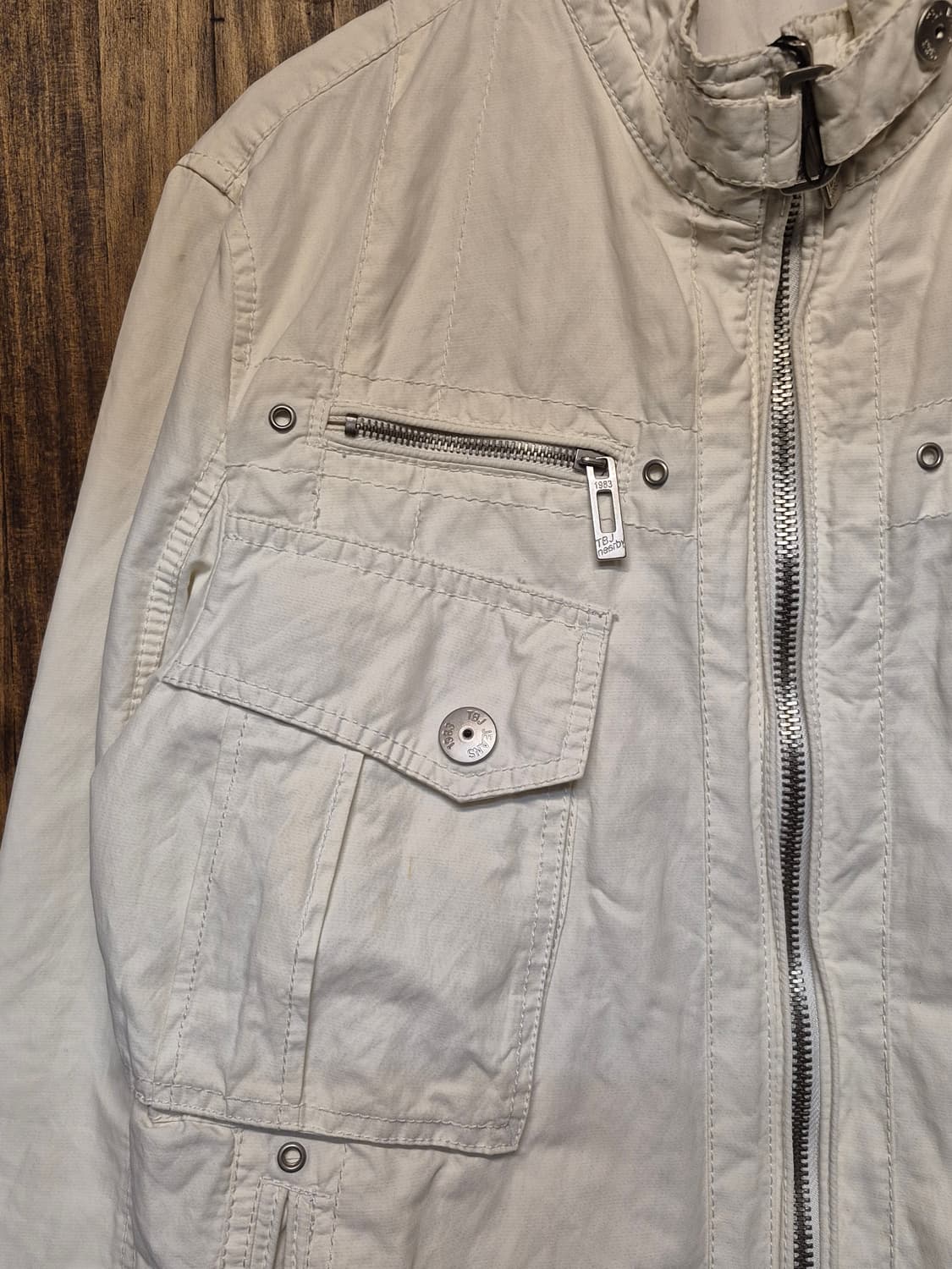 VINTAGE WHITE DETAIL ZIPUP  상품이미지4