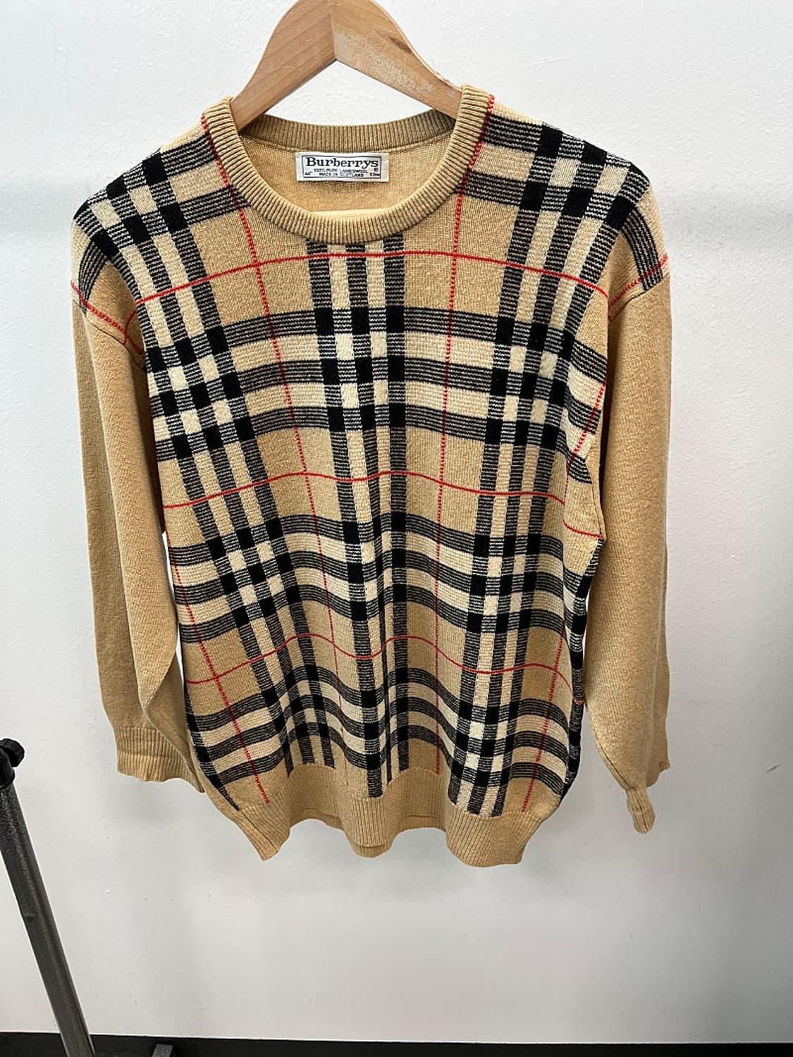여) 버버리 체크 울니트  상품이미지2