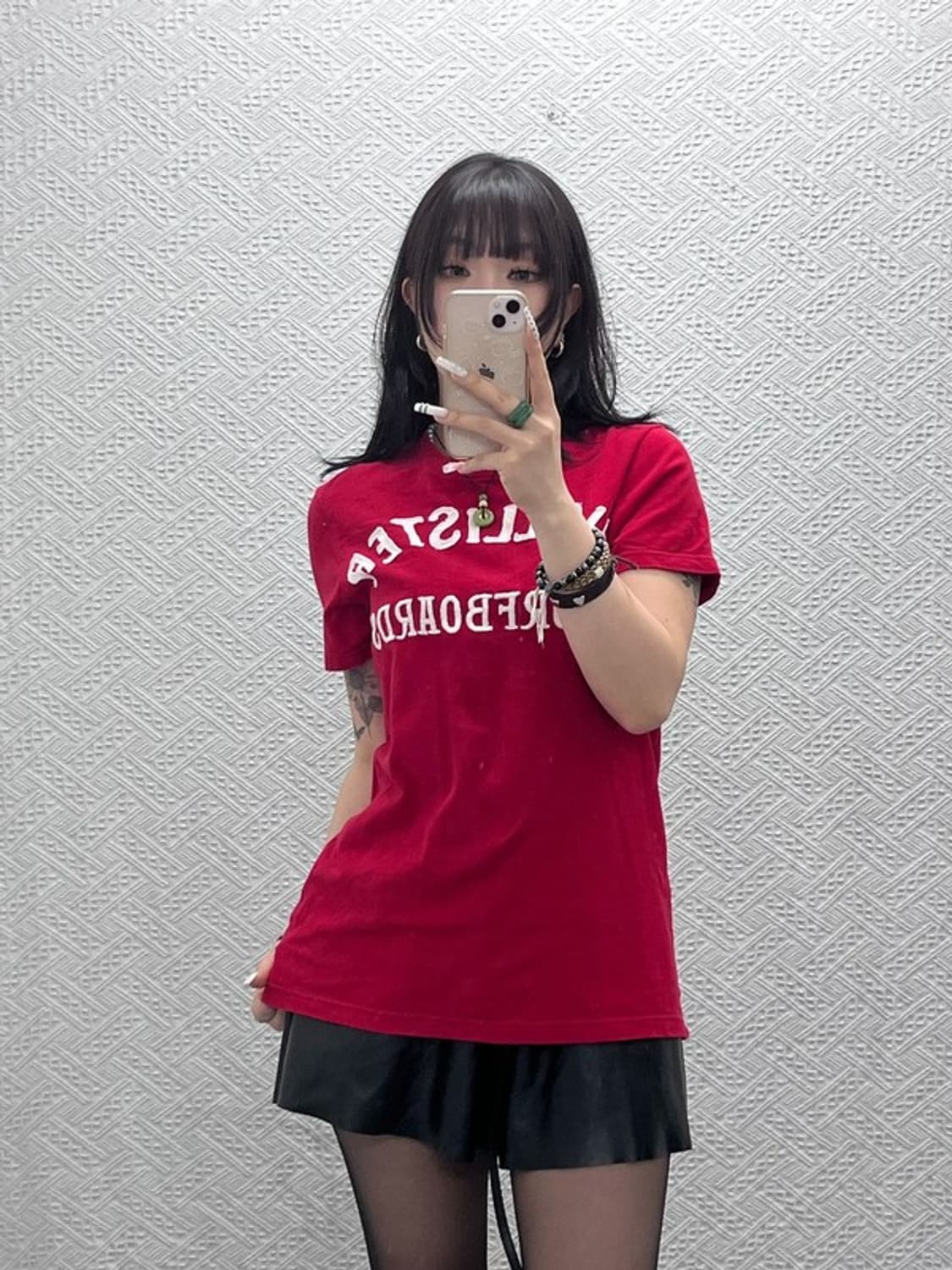 홀리스터 올드스쿨 레트로 Y2K 아치로고 반팔티 M C10977 상품이미지1