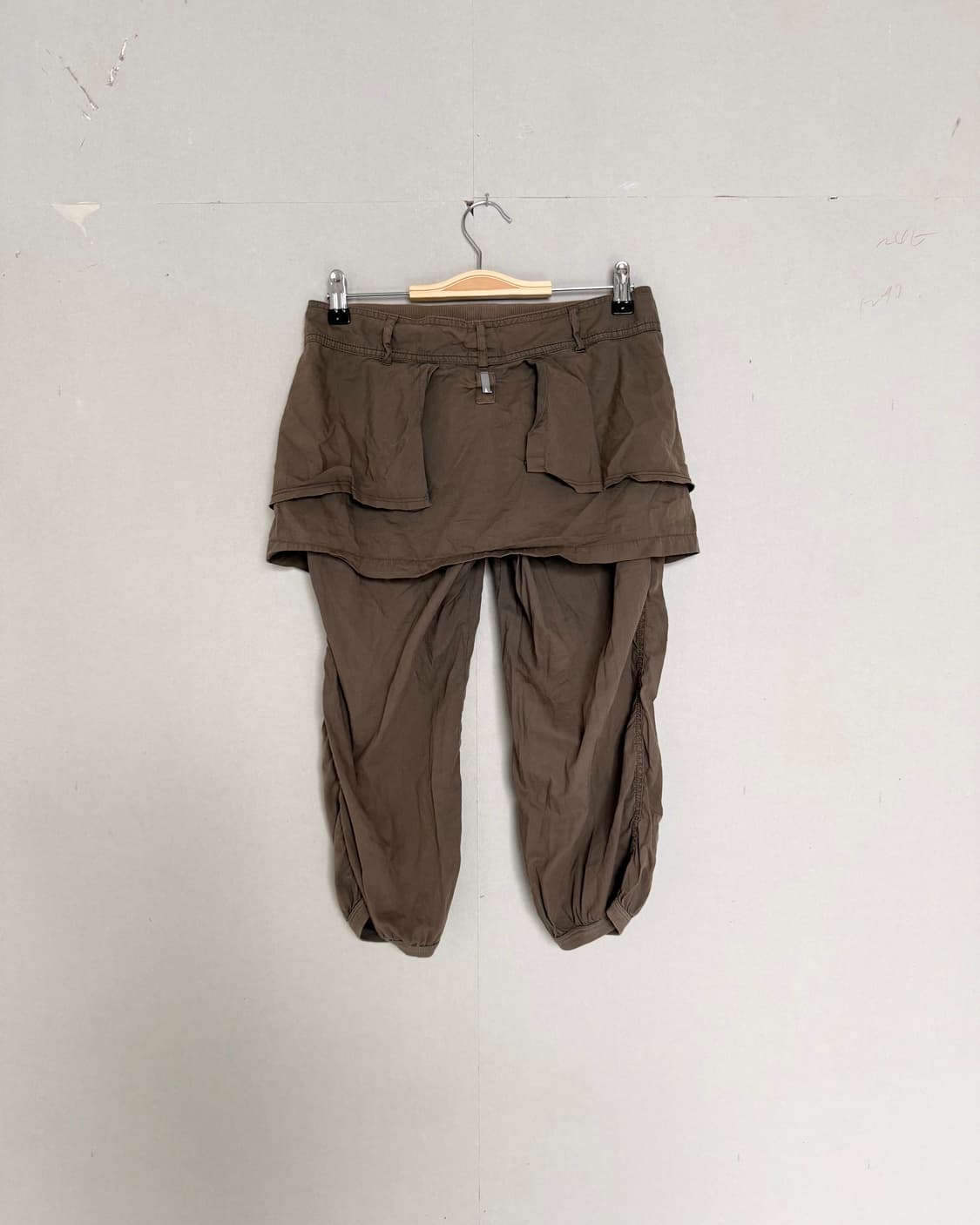 꼽 꼬핀 브라운 팬츠 셋업 상품이미지2