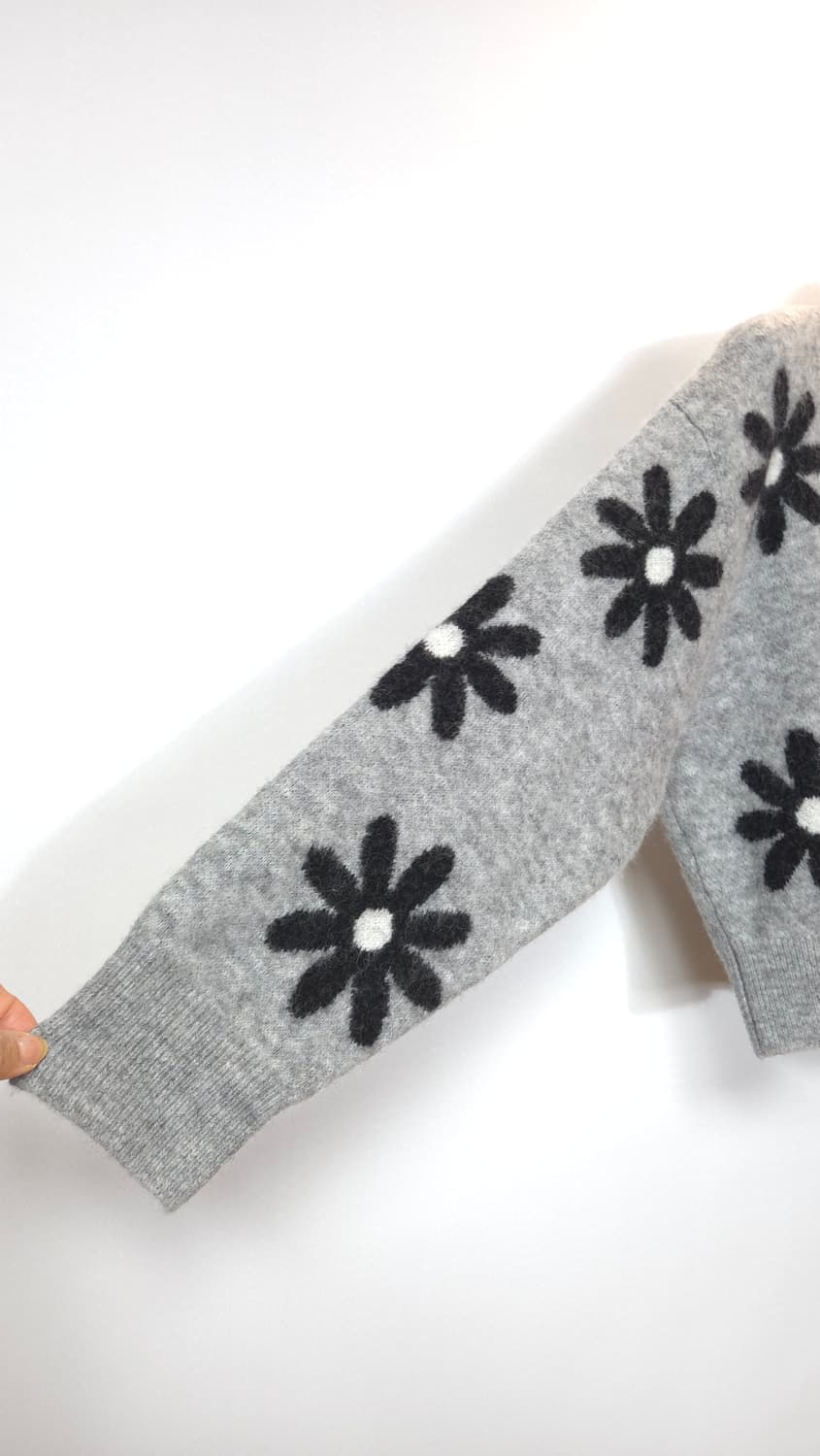 산드로 플로러 알파카 풀오버 니트 탑 1 사이즈 상품이미지6