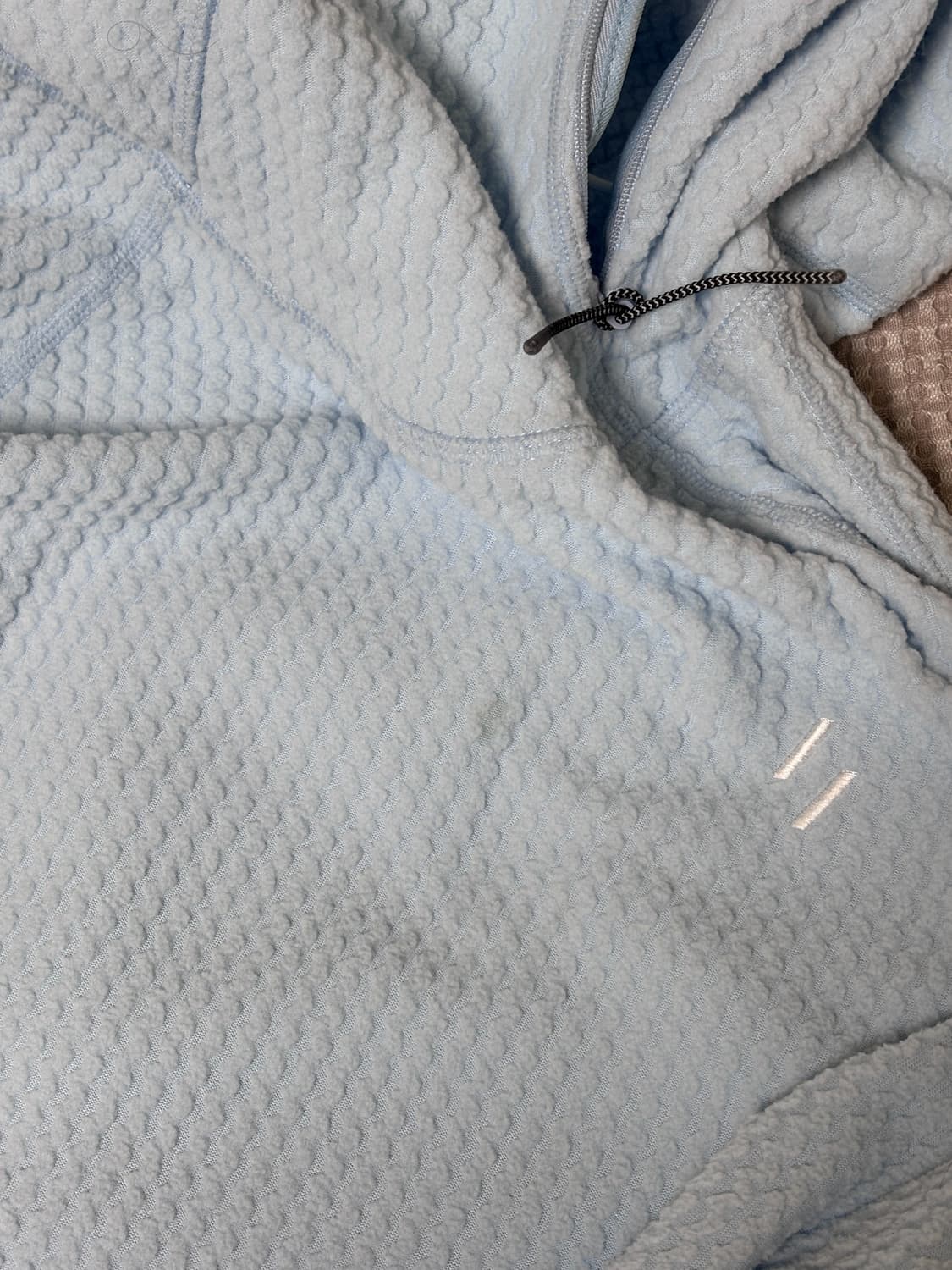 웰터익스페리먼트 와플후드 플리스 스카이블루 1 상품이미지7