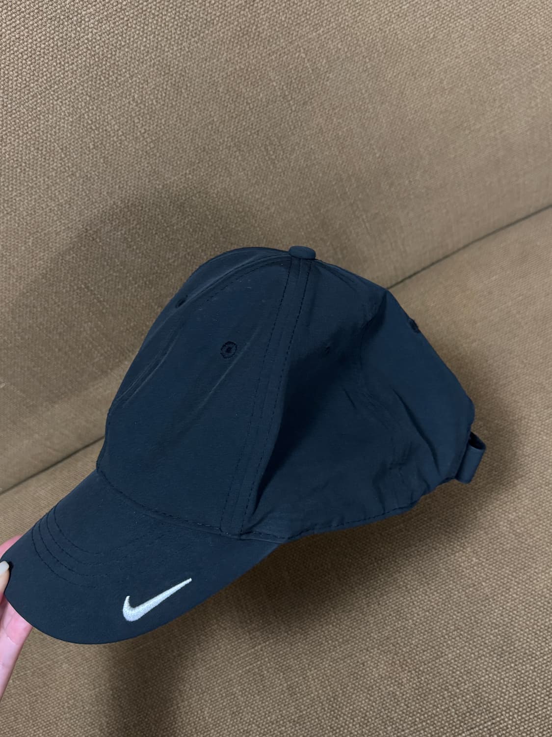 <실착 1회> 나이키(Nike) 레거시91 스우시 골프 볼캡 블랙 상품이미지1