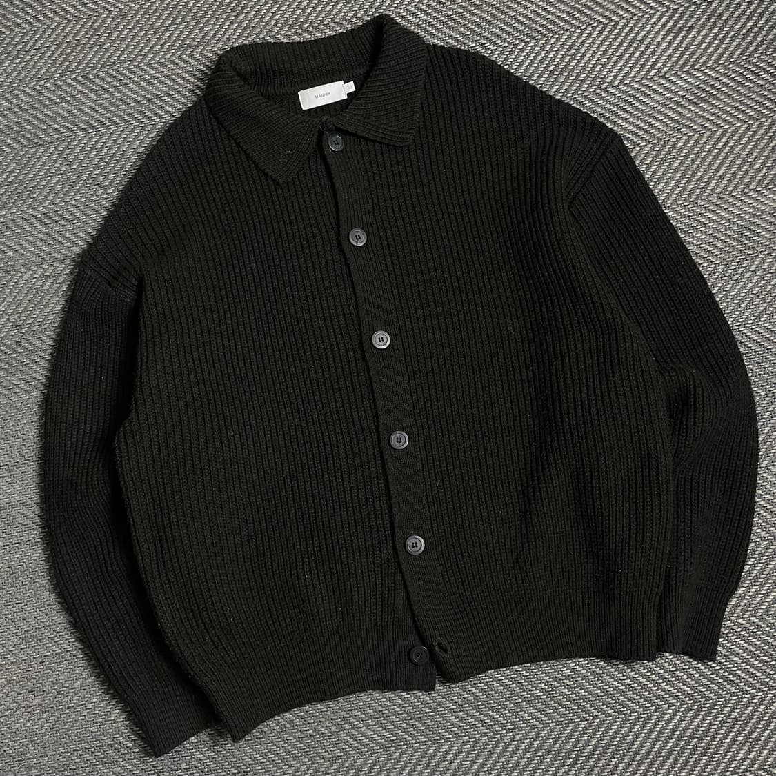 빈티지 미니멀 하이넥 카라 니트 가디건y 4938 상품이미지1