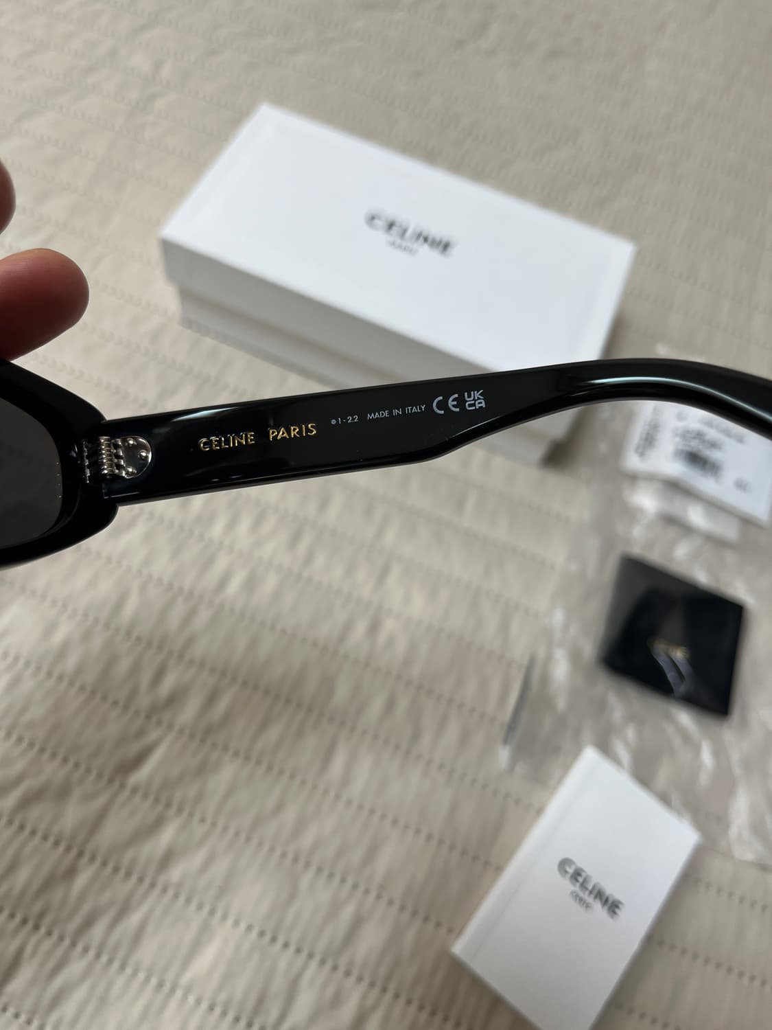 셀린 렉탱귤러 캣 아이 선글라스 블랙 상품이미지6