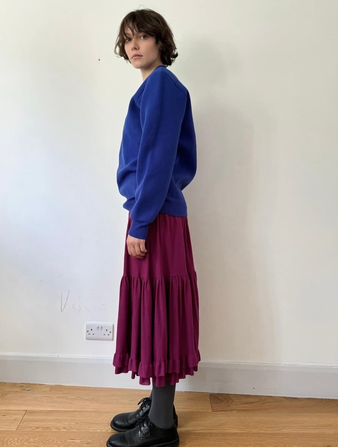 cosmoss 코스모스 프릴 스커트 마젠타 상품이미지2