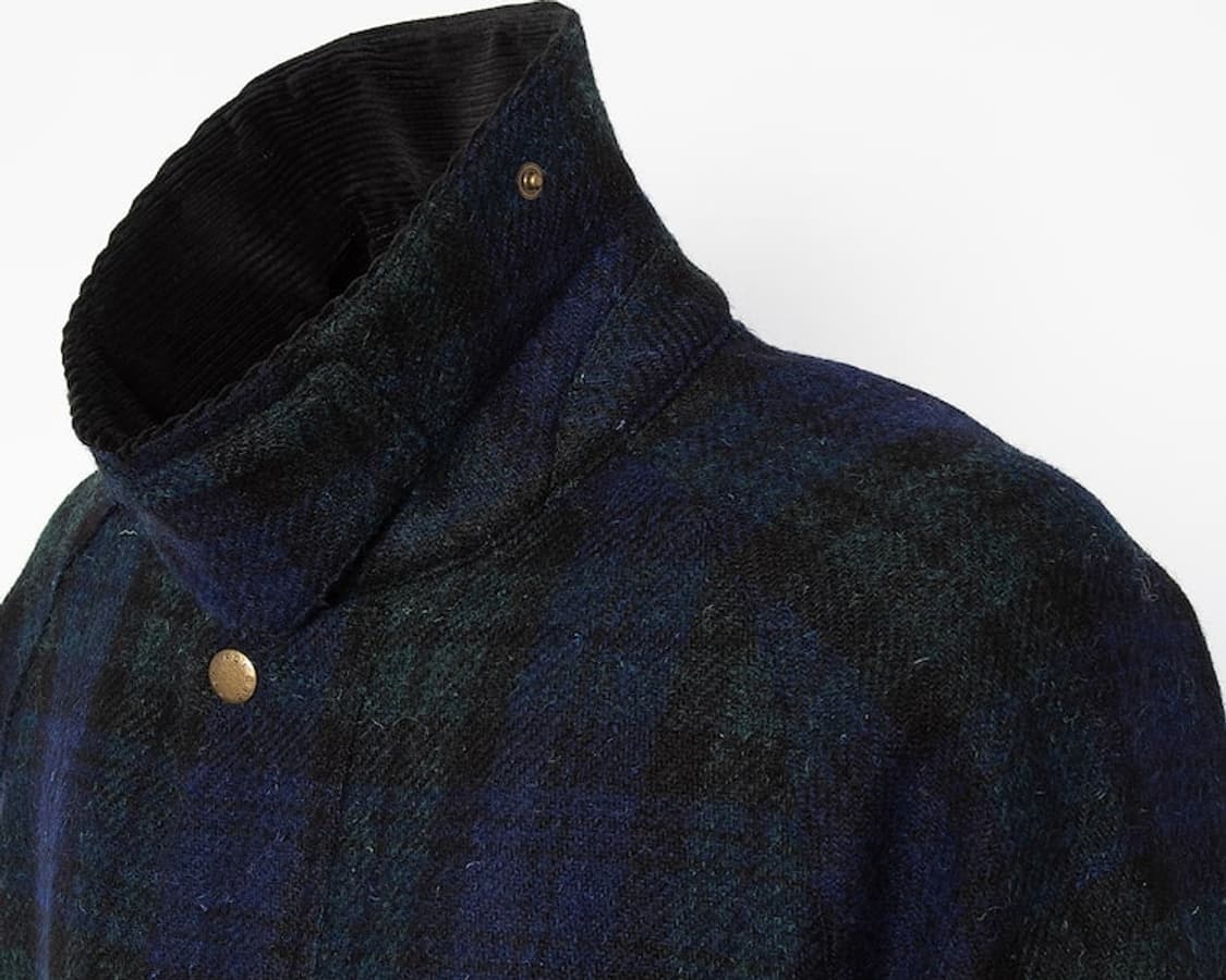 빈폴x해리스트위드 블랙와치 울 헌팅자켓 바버 디자인 상품이미지3