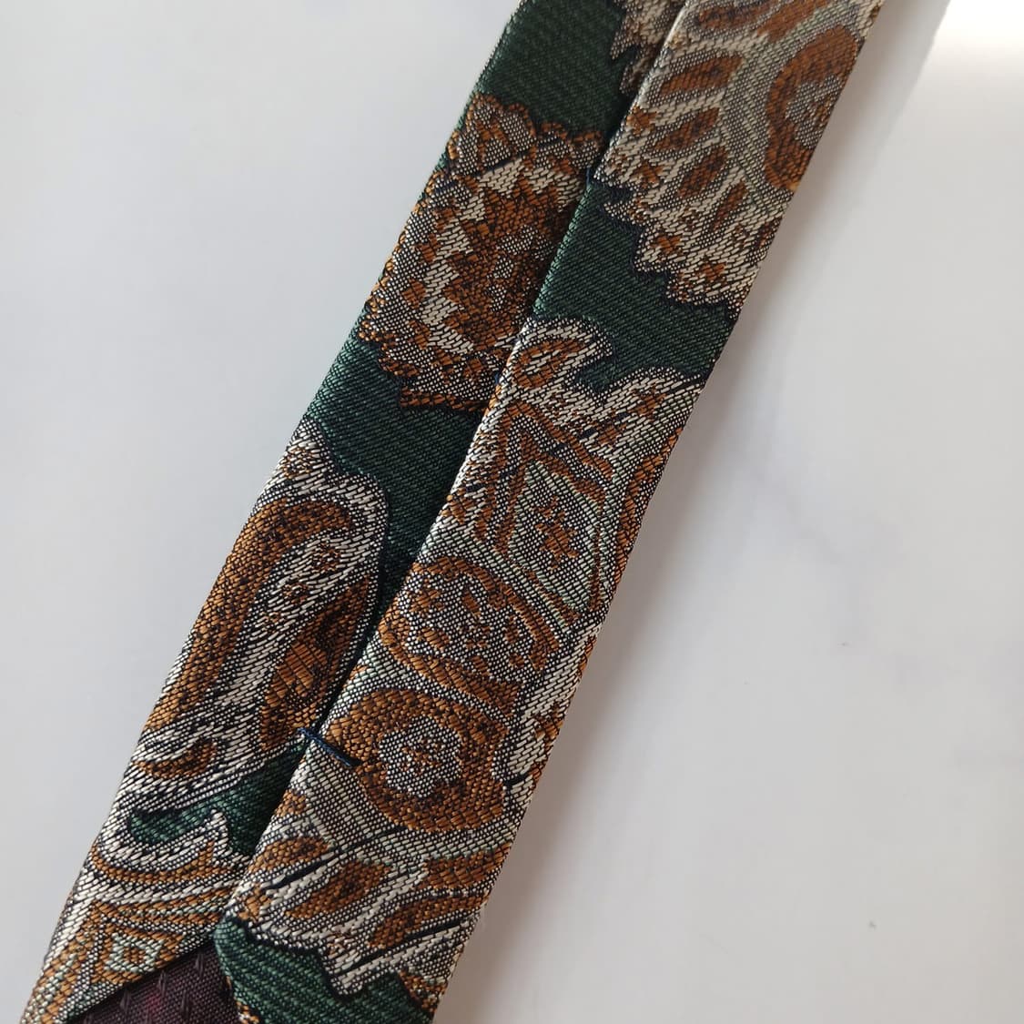 샤를 주르당 실크 페이즐리 패턴 넥타이 9.1cm B등급 A19563 상품이미지10