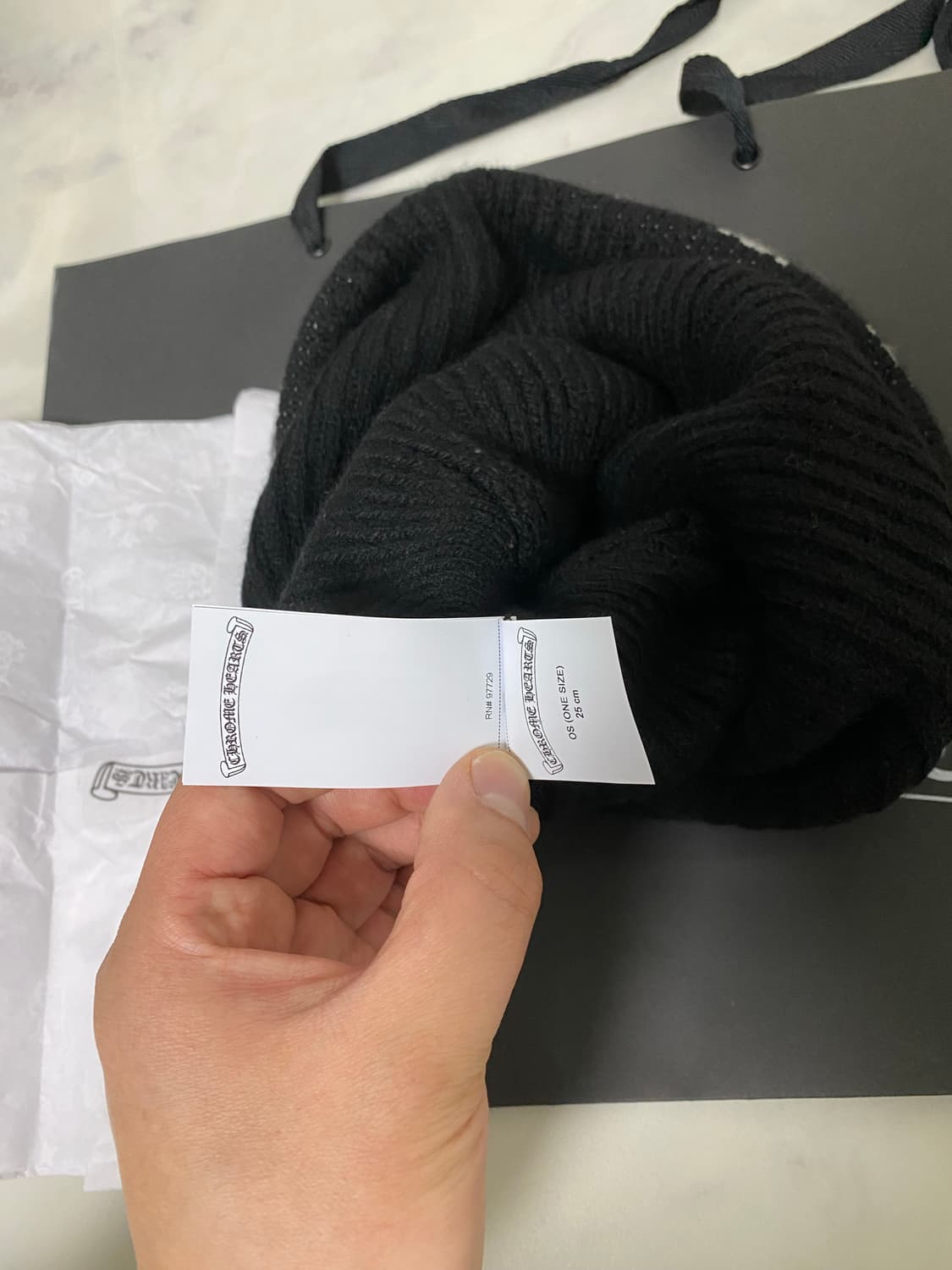 (새제품) 크롬하츠 빅대디 비니 블랙 상품이미지7