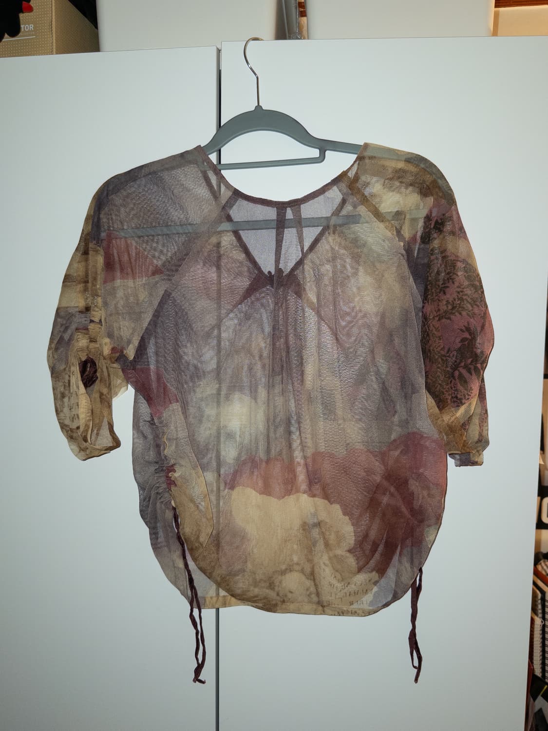 에스닉 보헤미안 셔링 시스루 레이어드 상의 상품이미지3