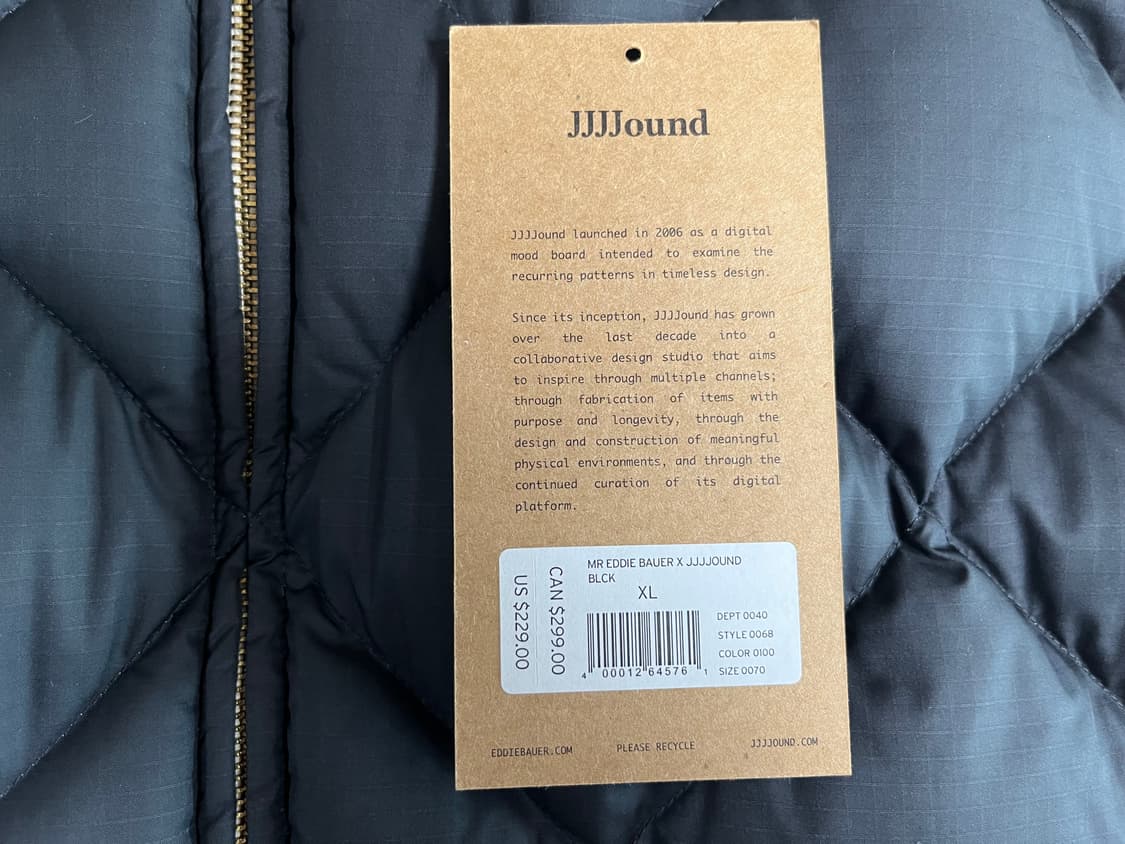 (XL)jjjjound 자운드 에디바우어 다운 베스트 패딩 상품이미지4