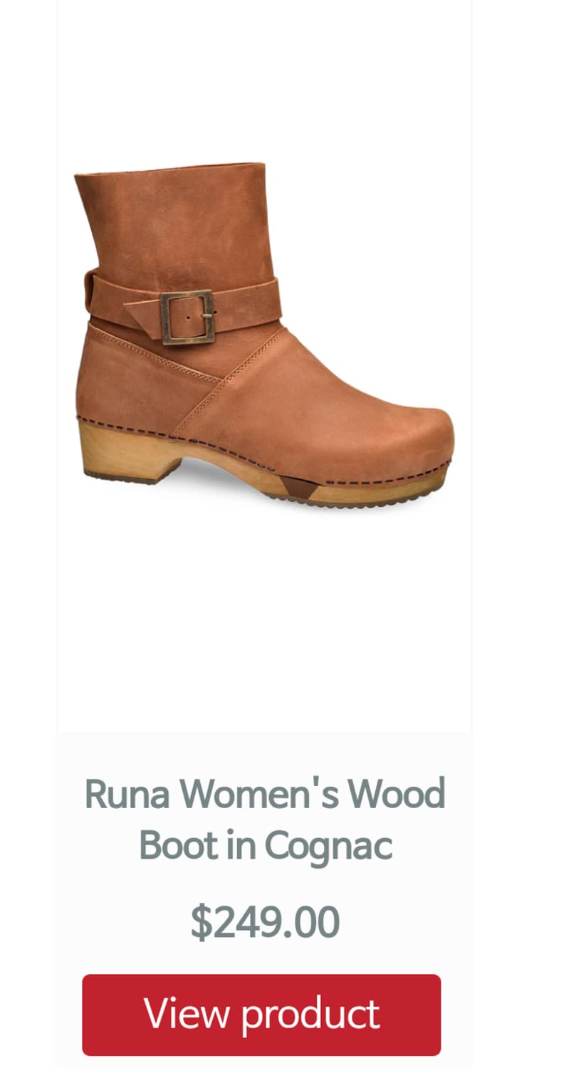 Santia 덴마크 우드클로그 가죽 롱부츠 상품이미지8