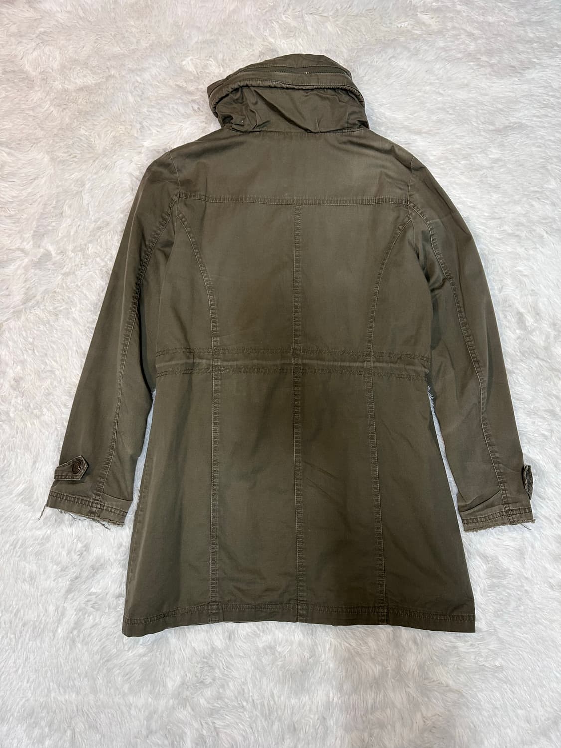 multi pocket high neck string parka 상품이미지7