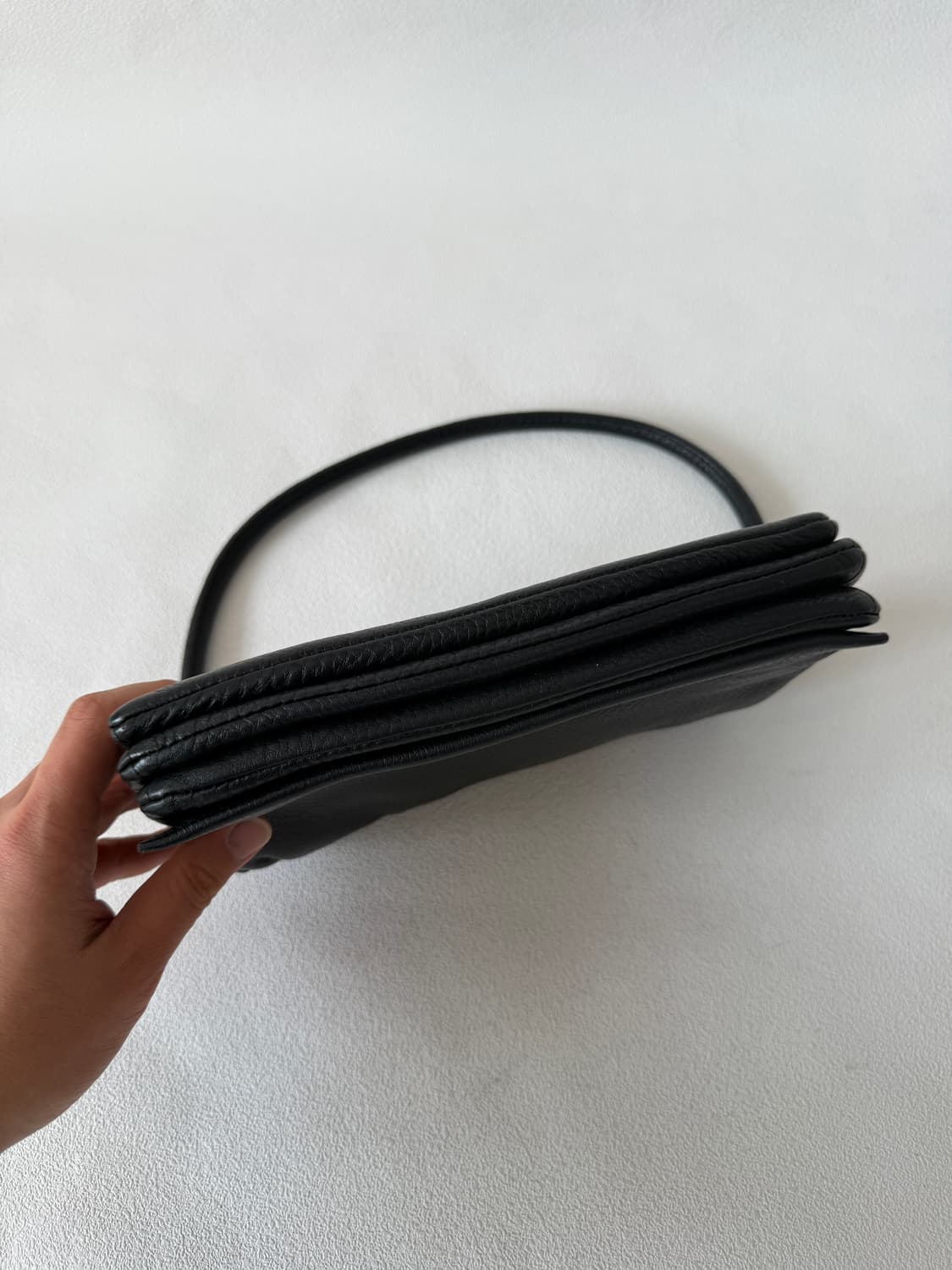 Pre owned 레더 토트 숄더백 상품이미지3