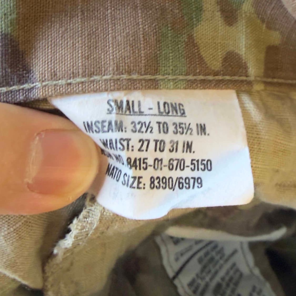 US Army BDU 카모 트라우저 팬츠 상품이미지5