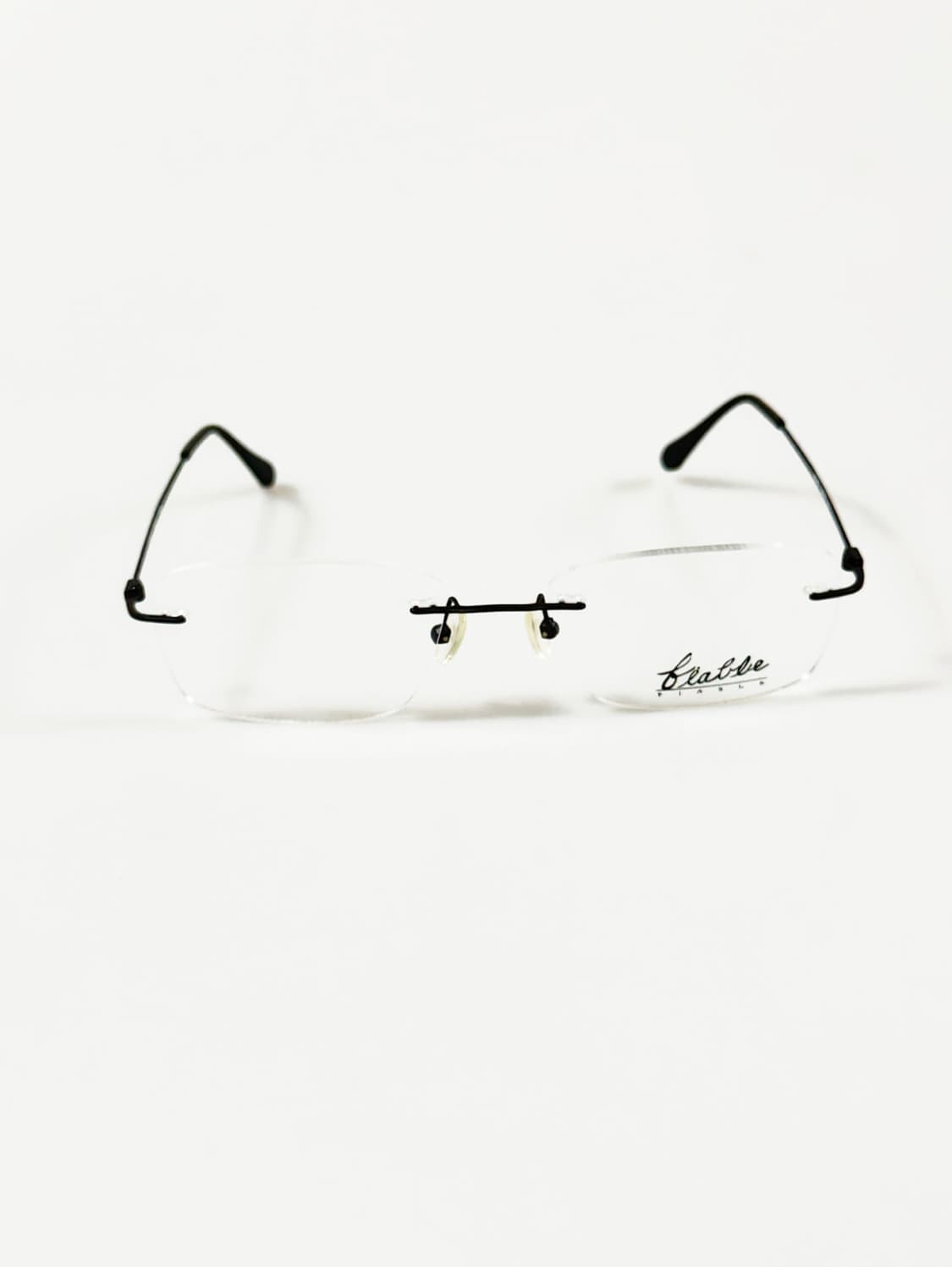 FIABLE 무테 스퀘어 블랙 메탈 빈티지 안경 상품이미지2