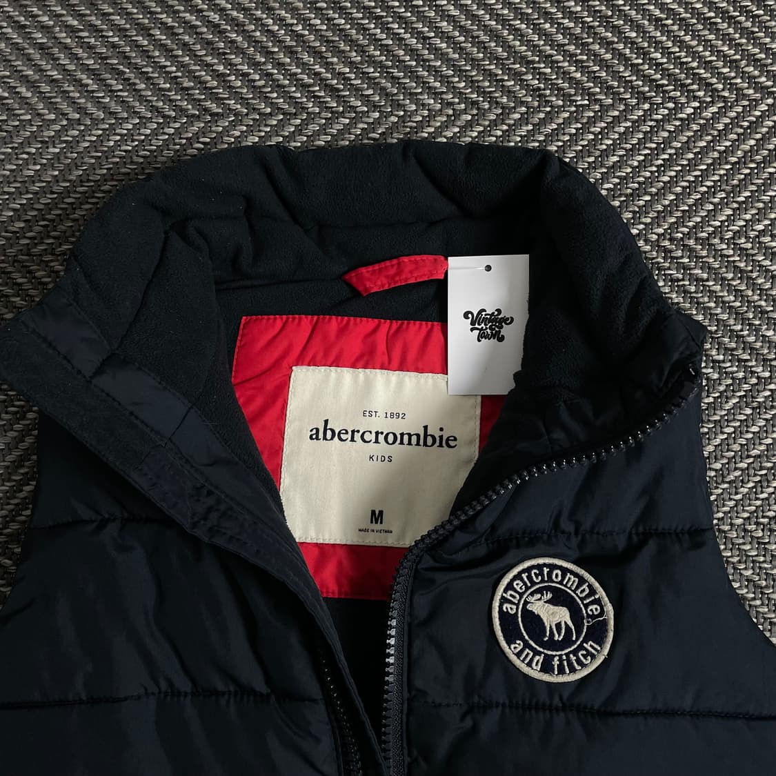 아베크롬비 y2k 빈티지 크롭 다운 베스트o 3269 상품이미지4