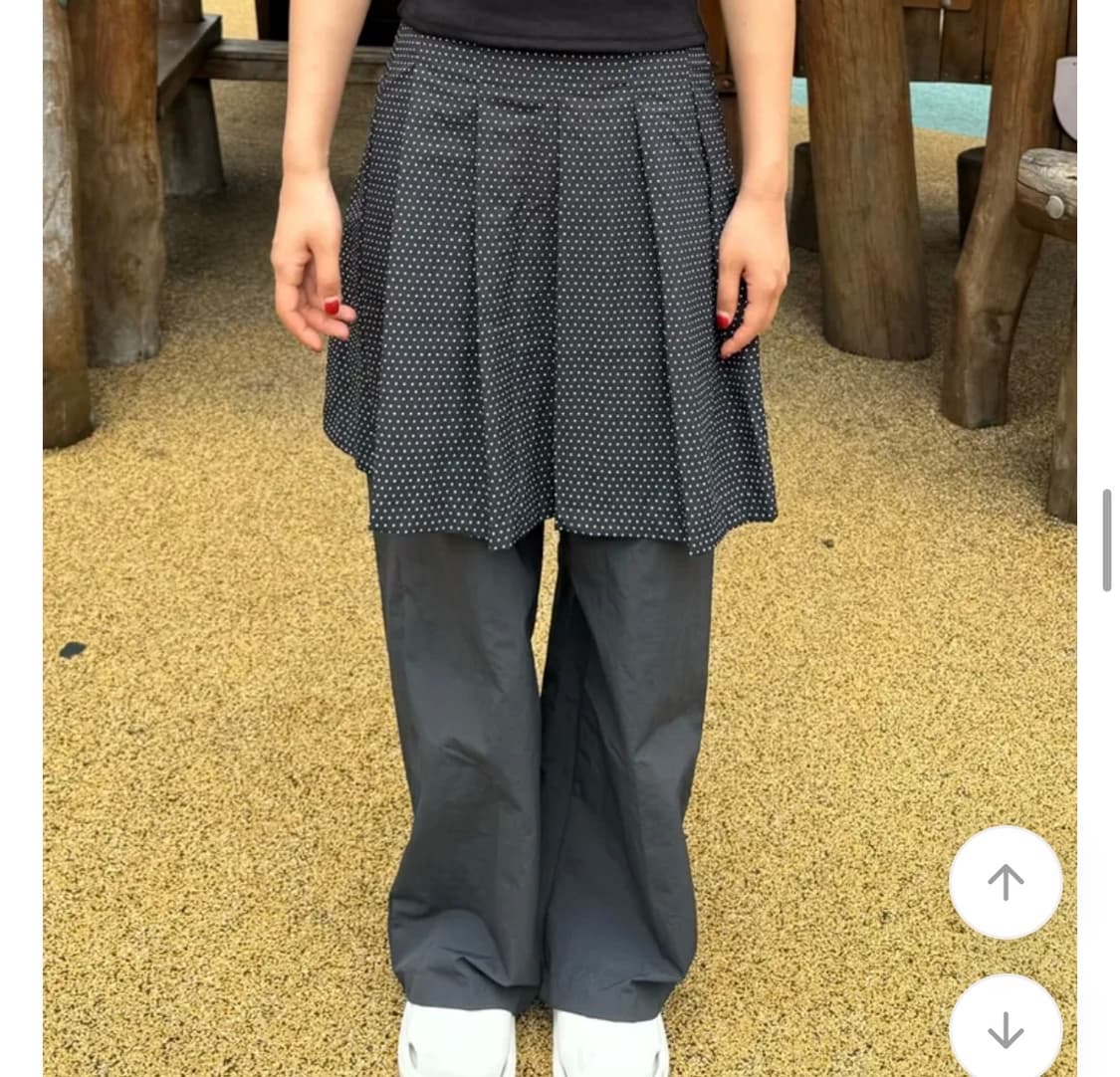 바이너리원 코마키 도트 미니 원피스 블랙 상품이미지5