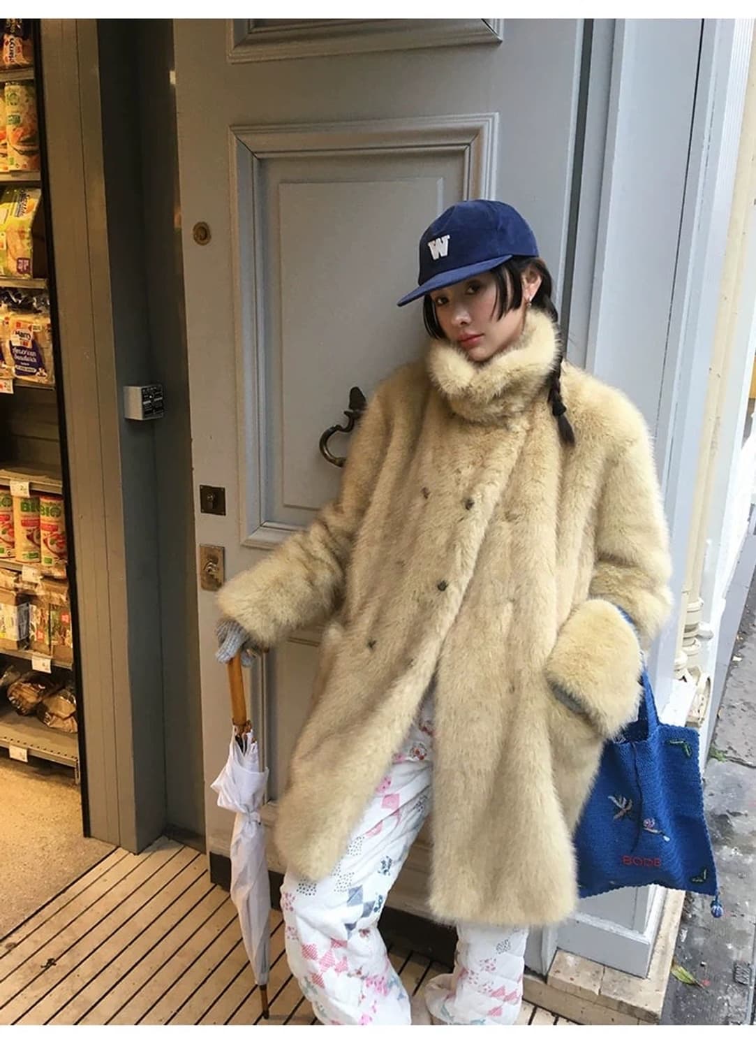 (새상품)mona 해외수입 에코 퍼 자켓 상품이미지2