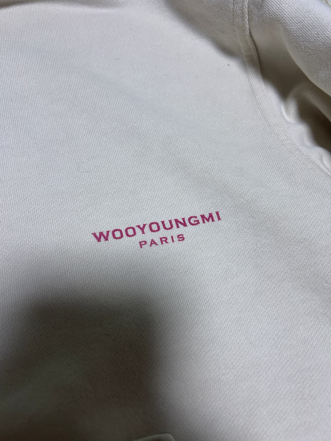 [46size] 우영미 백로고 플라워 후드 아이보리 상품이미지4