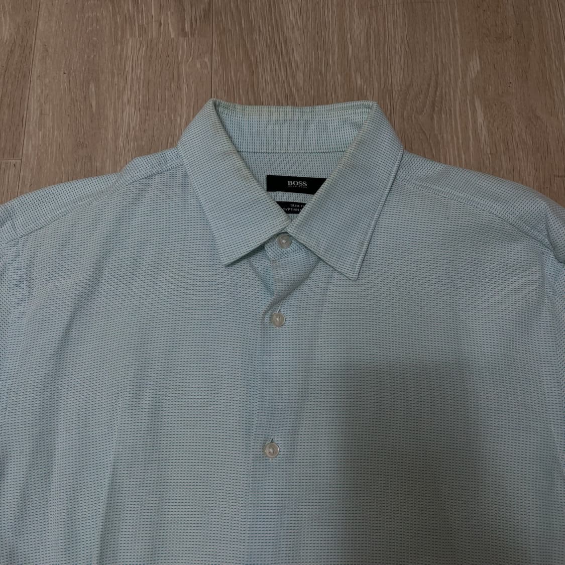휴고 보스 슬림핏 이집션 코튼 긴팔셔츠 [민트] 39 상품이미지2