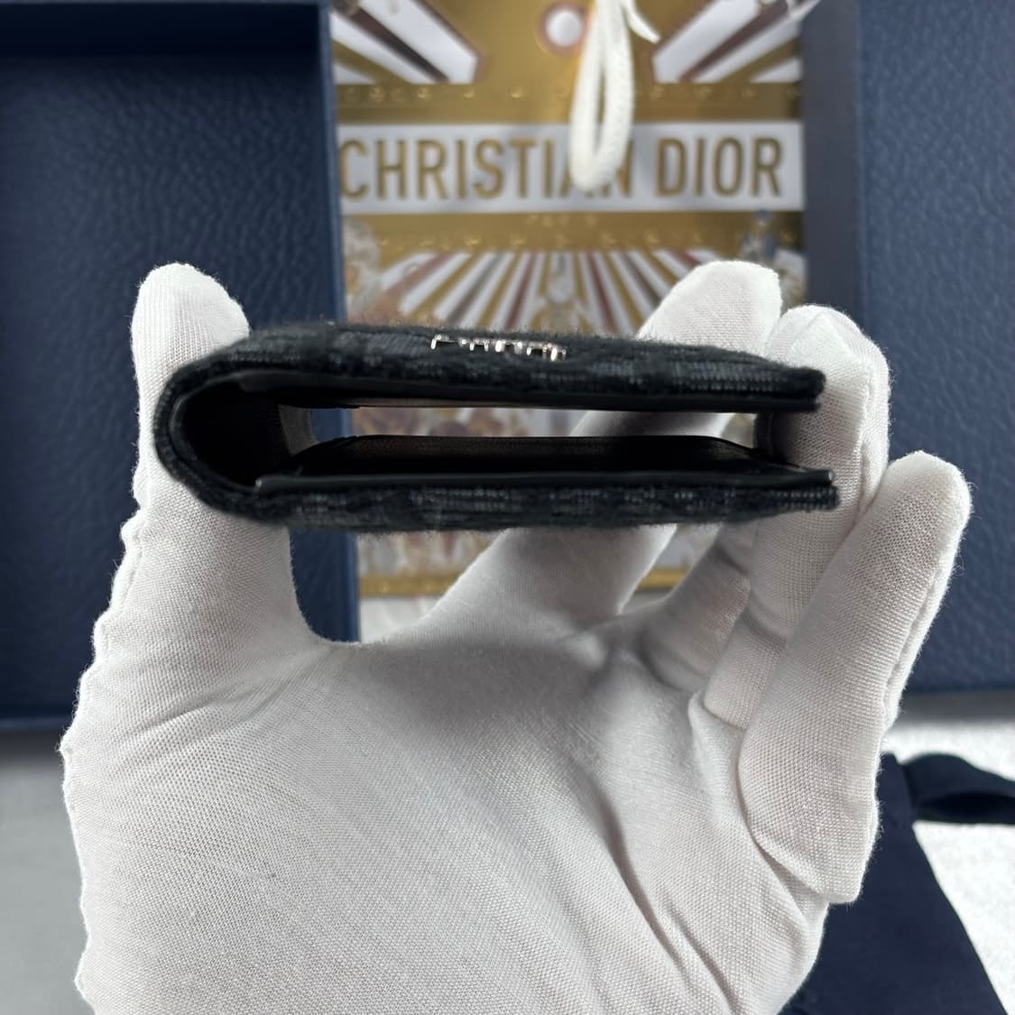 (25.11월,새상품급)디올 오블리크 오거나이저 카드지갑 블랙 상품이미지3