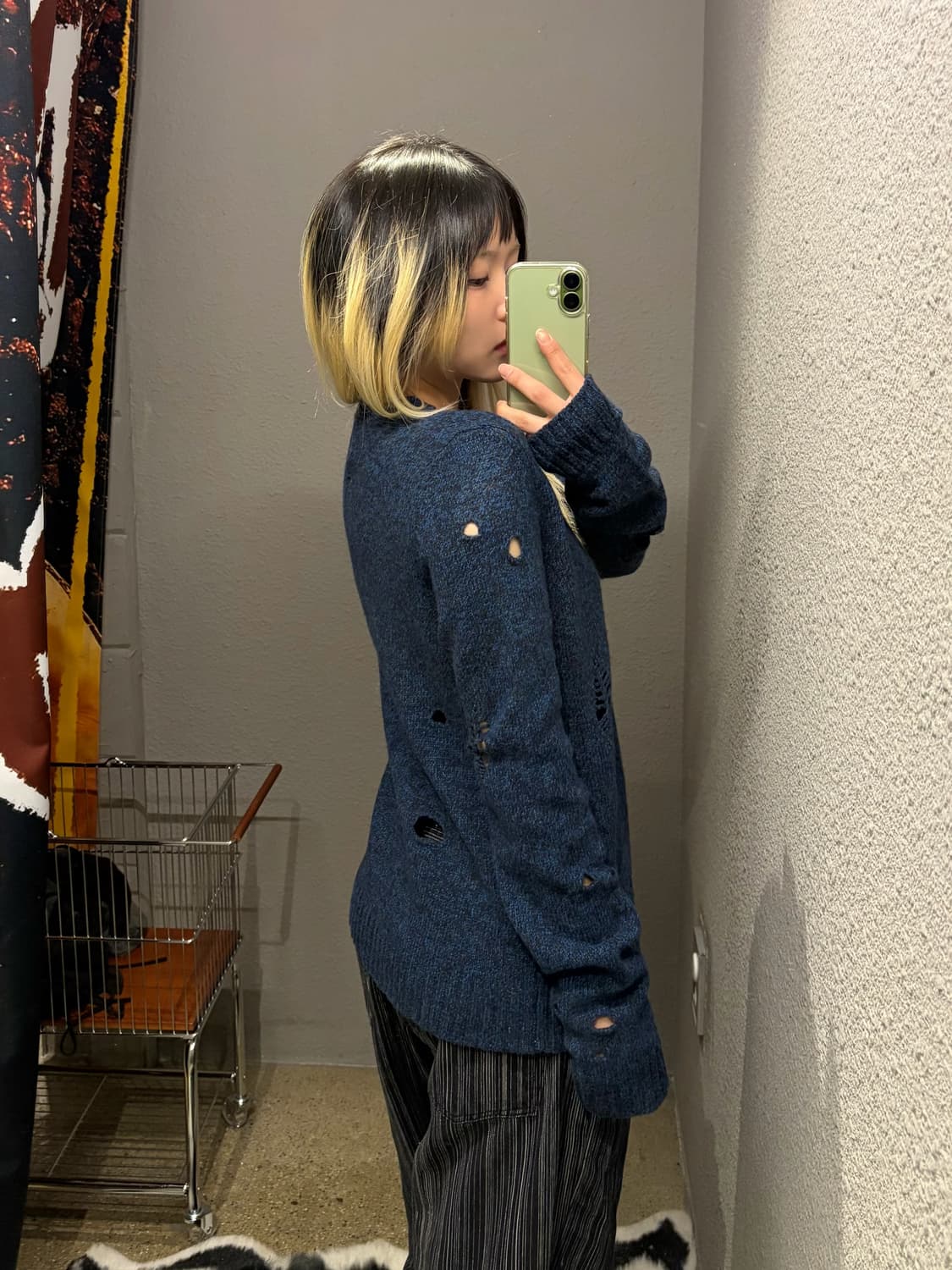 쟈딕엔볼테르 그런지 니트 상품이미지3