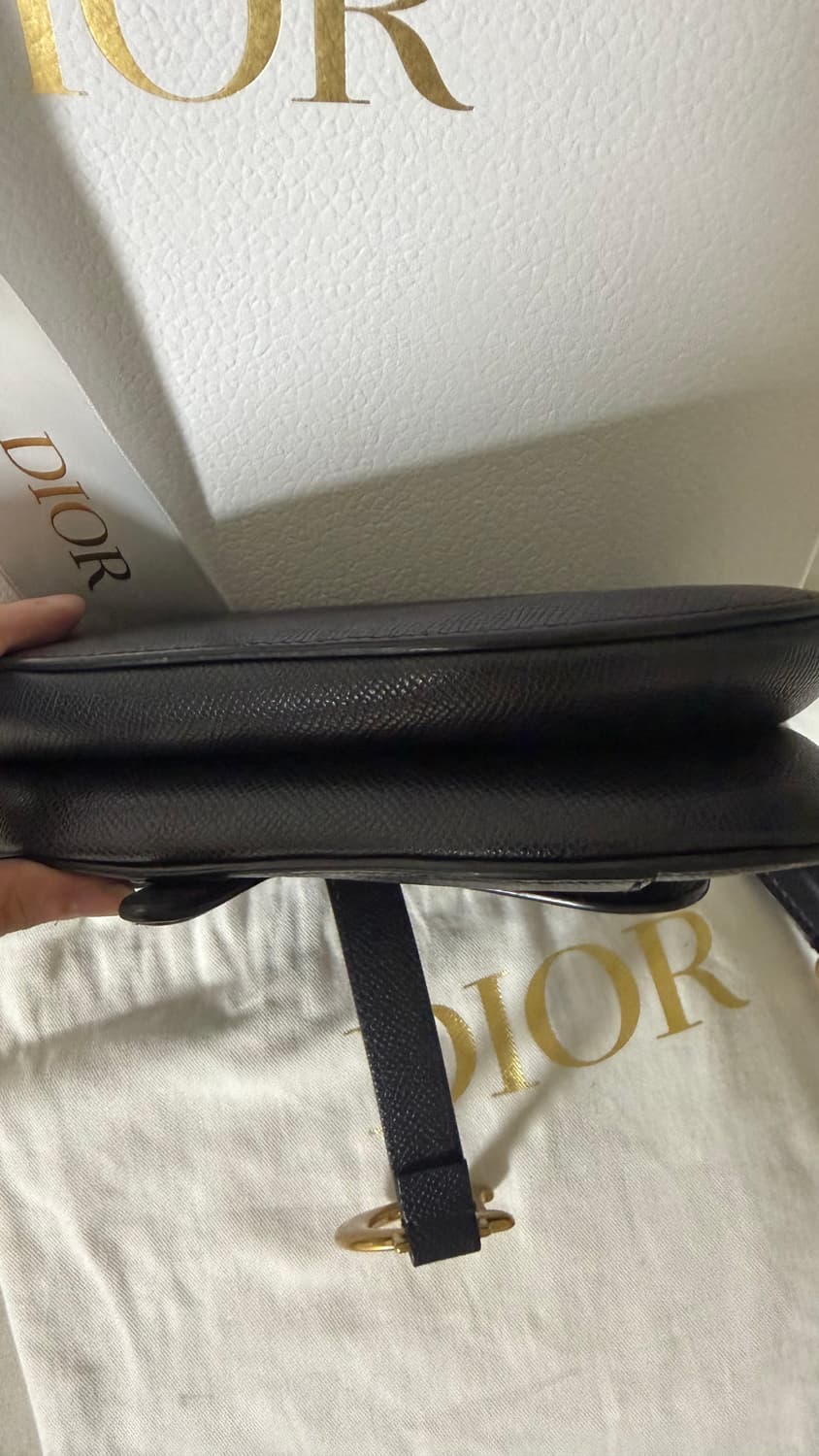 디올 새들백 미니 블랙 + 스트랩 풀박스 상품이미지10