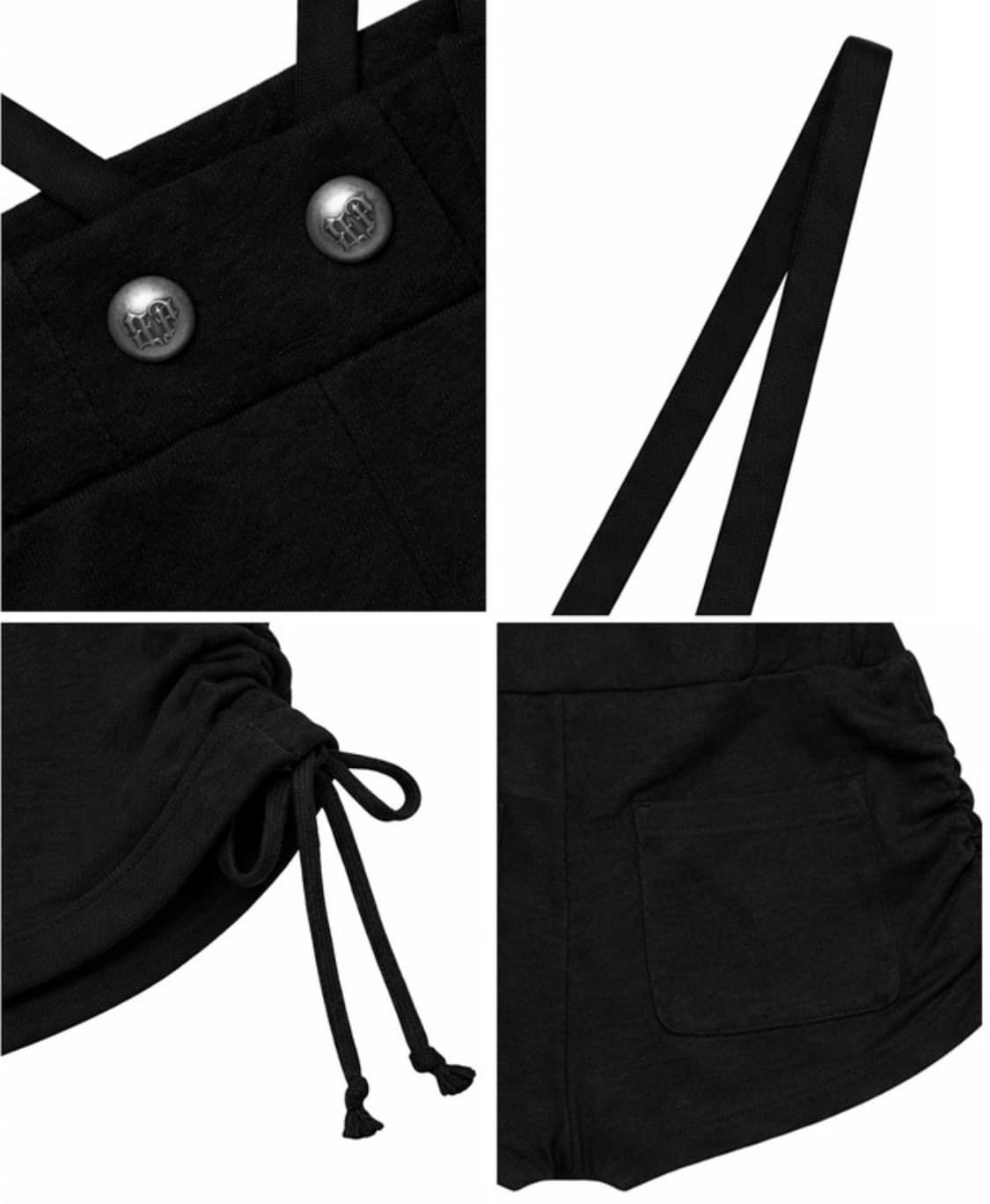 블랙퍼플 Shadow Loop Short pants black 상품이미지5