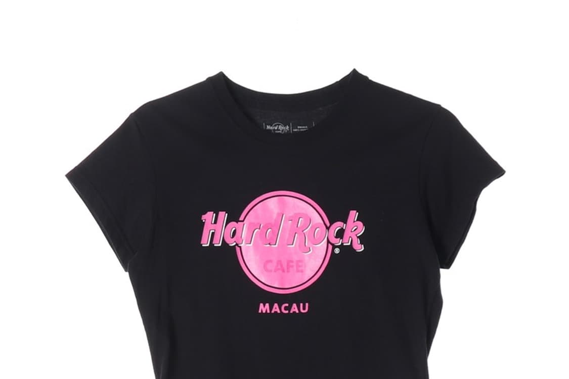 하드록 카페 마카오 핑크 로고 반팔티 S 상품이미지3