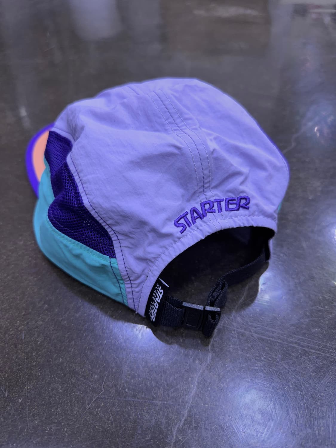 스타터 컬러 블록 배색 나일론 메쉬 캠프캡 모자 상품이미지4