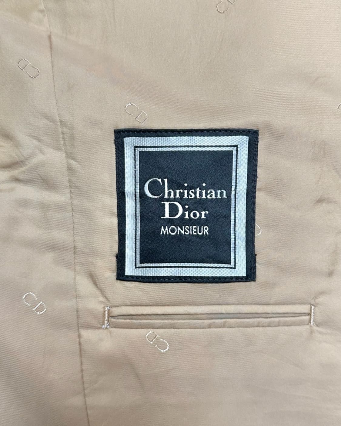 크리스찬디올 울/리넨 체크자켓 상품이미지3