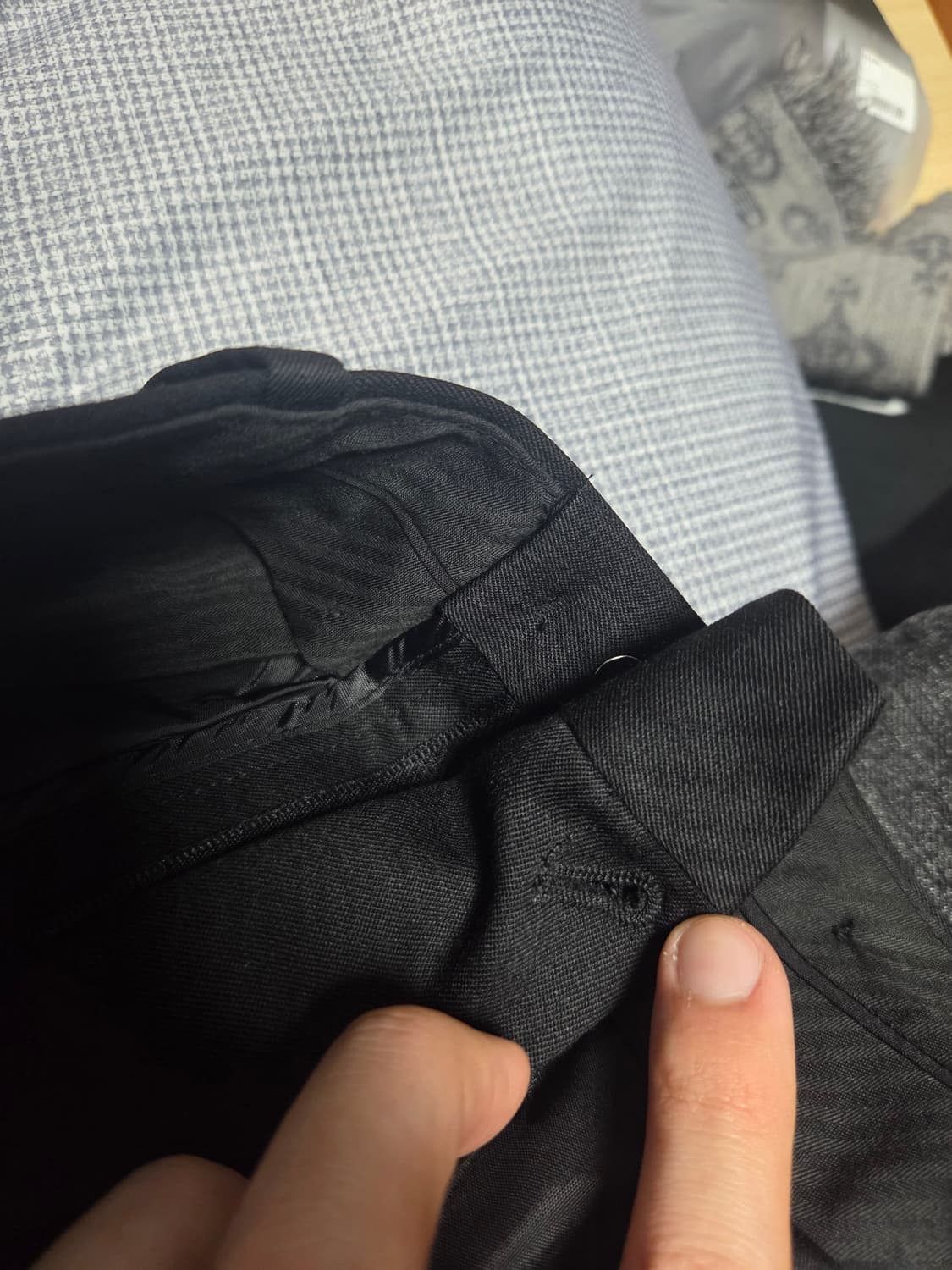 토니웩 버진 울 플레어 테일러드 트라우저 블랙 28사이즈 상품이미지4