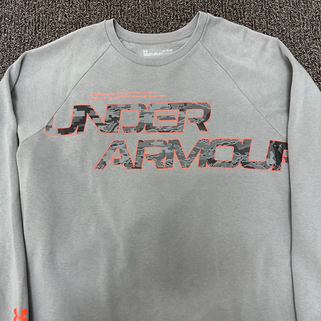 언더아머 기모 맨투맨 그레이 L 상품이미지3