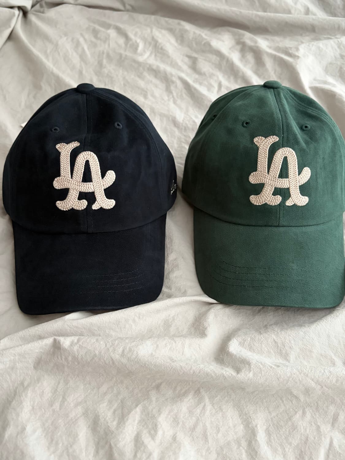 린에비뉴 / 체인스티치 LA로고 딥네이비, 포레스트 그린 / free 상품이미지1