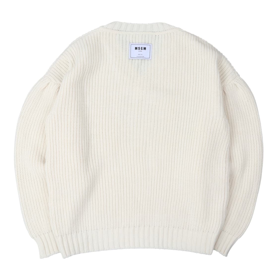 MSGM 밀라노 퍼프 화이트 브이넥 니트 상품이미지6