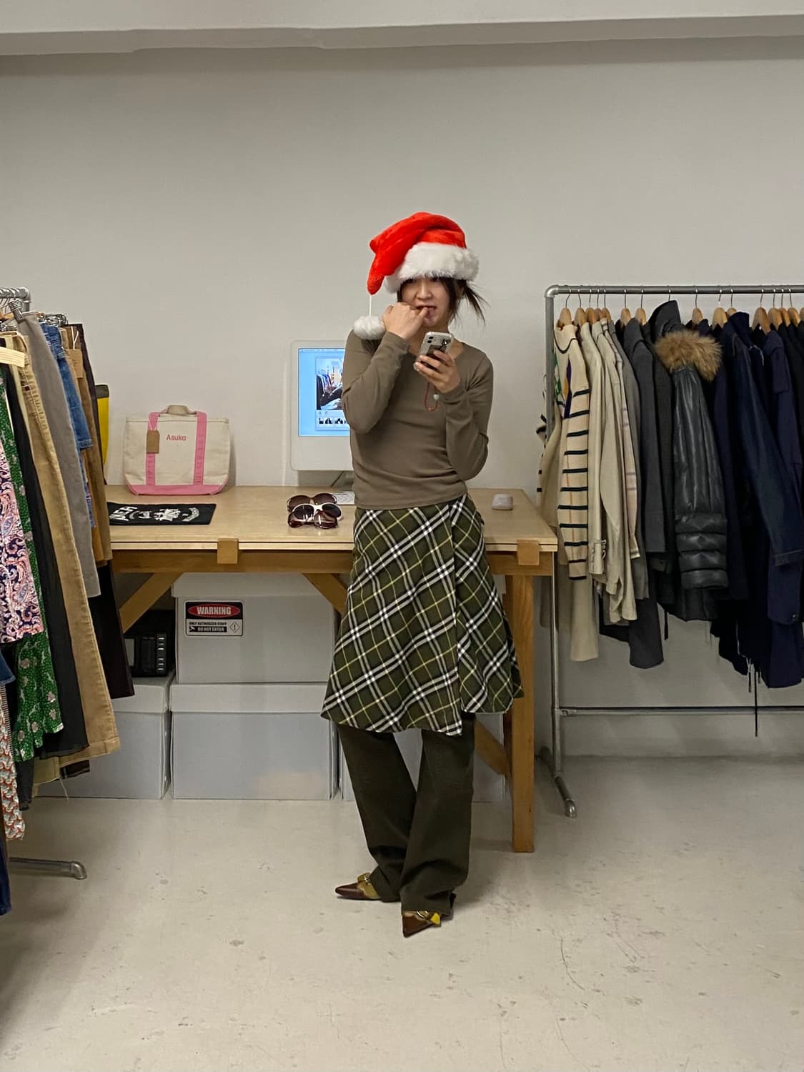 BURBERRY belted wrap skirt 버버리 벨티드 랩스커트 상품이미지10