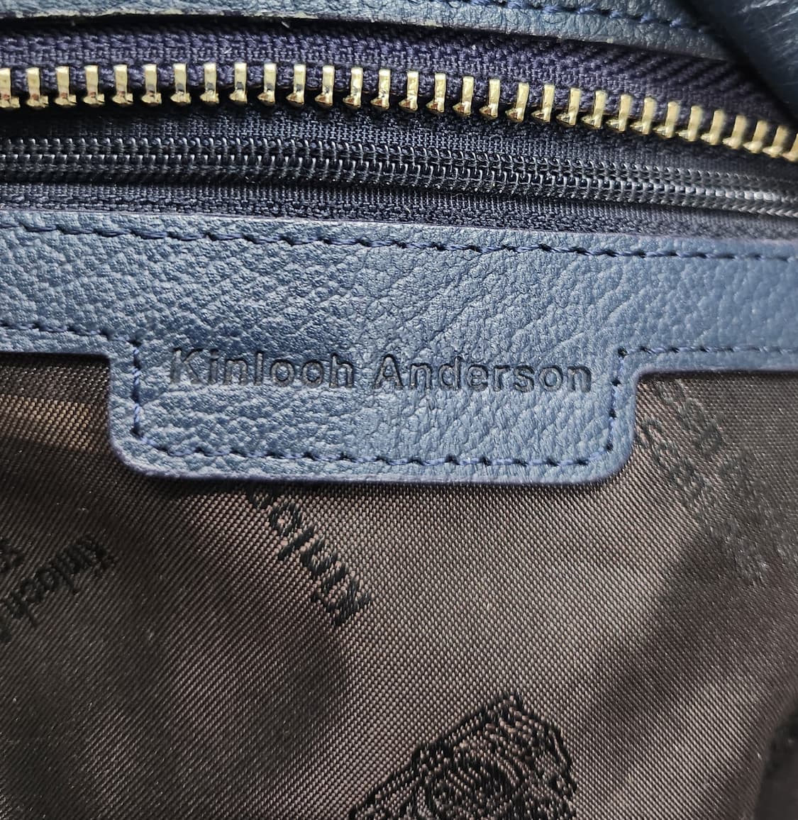 킨록 앤더슨  네이비 체크 숄더백 상품이미지4