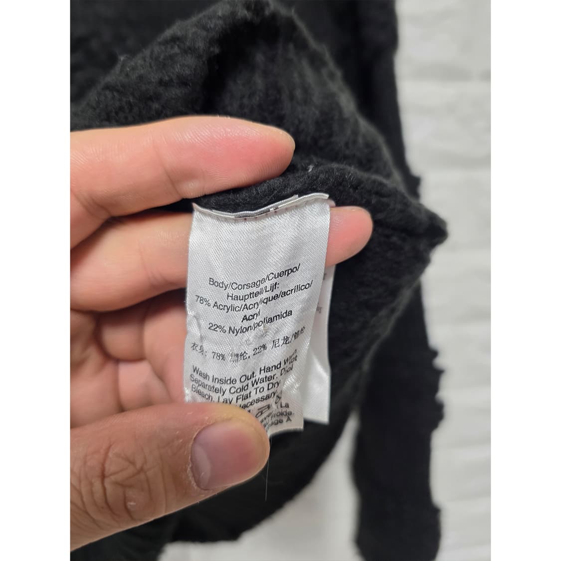 택포) DKNY 블랙 니트 M 상품이미지3