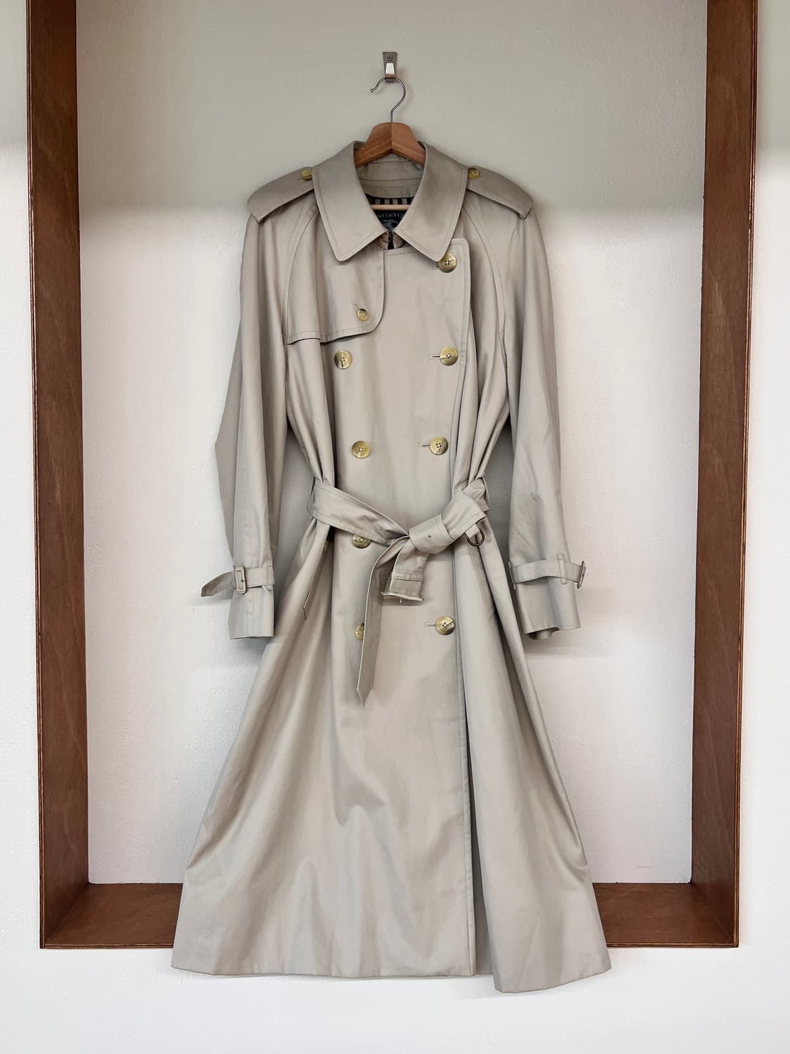 빈티지 버버리 더블 트렌치 코트 (베이지) 상품이미지1