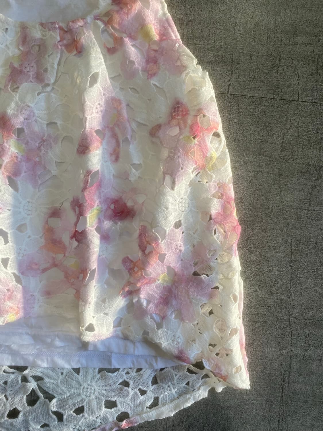 일본빈티지 하구미모리걸 달천깔페어리 프린세스 플라워 슬리브리스나시탑 상품이미지2