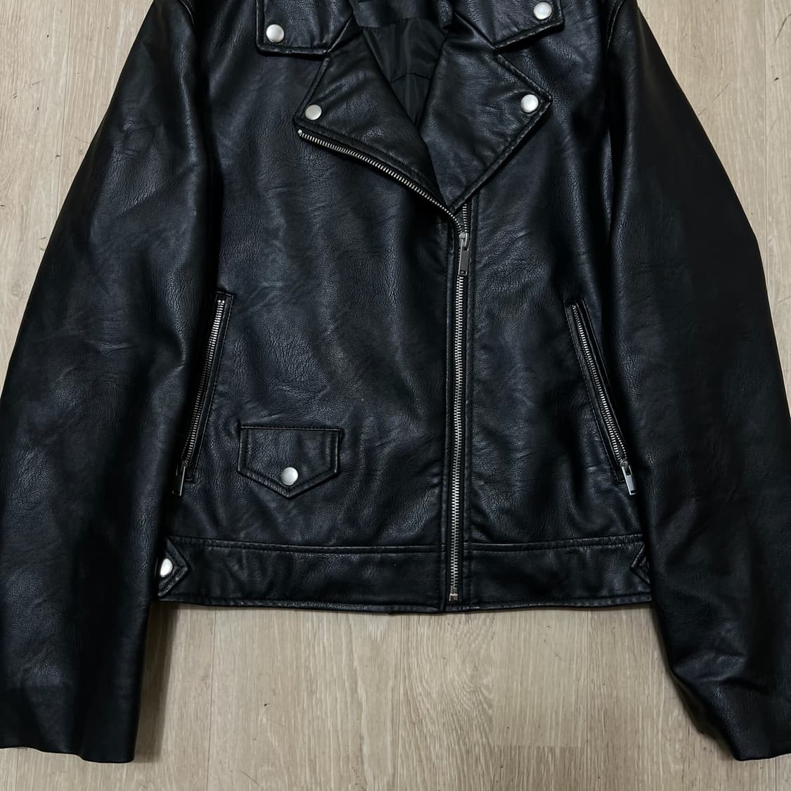 미쏘 여성 더블 라이더 가죽자켓 M/95  상품이미지3