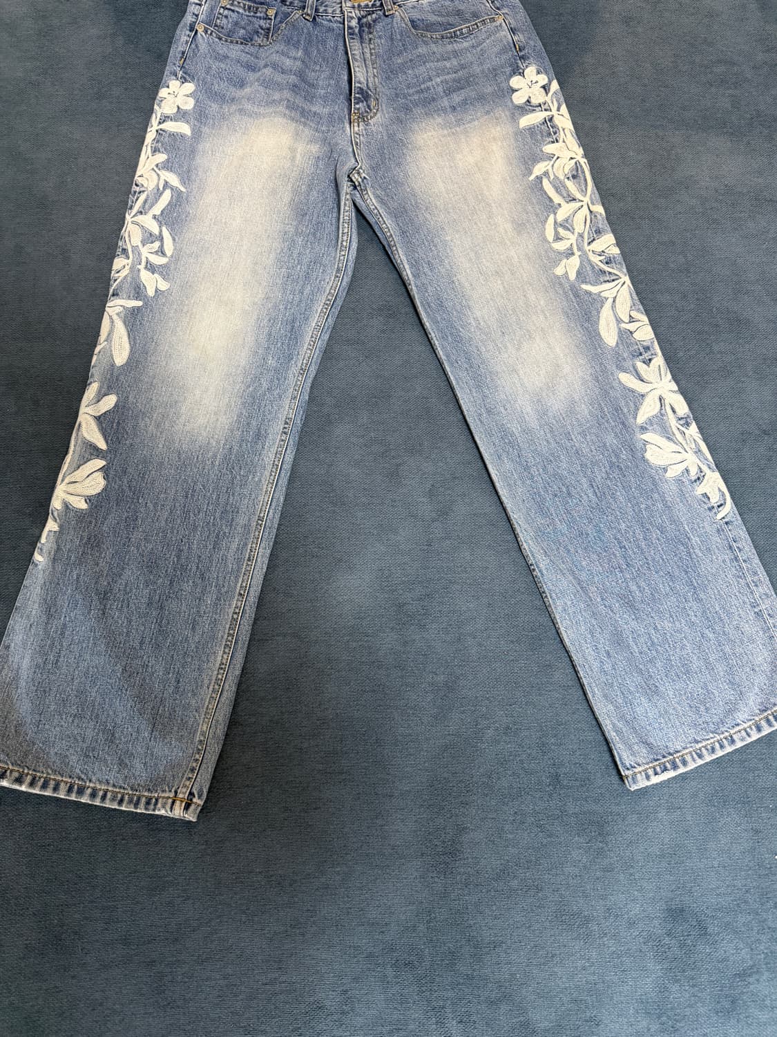 투인 바인 데님 워시드 블루 tuin vine denim pants 상품이미지3