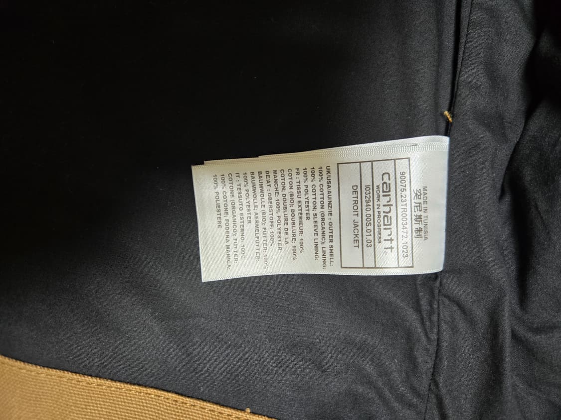 칼하트 wip 디트로이드 자켓 해밀턴 브라운 리지드 상품이미지4